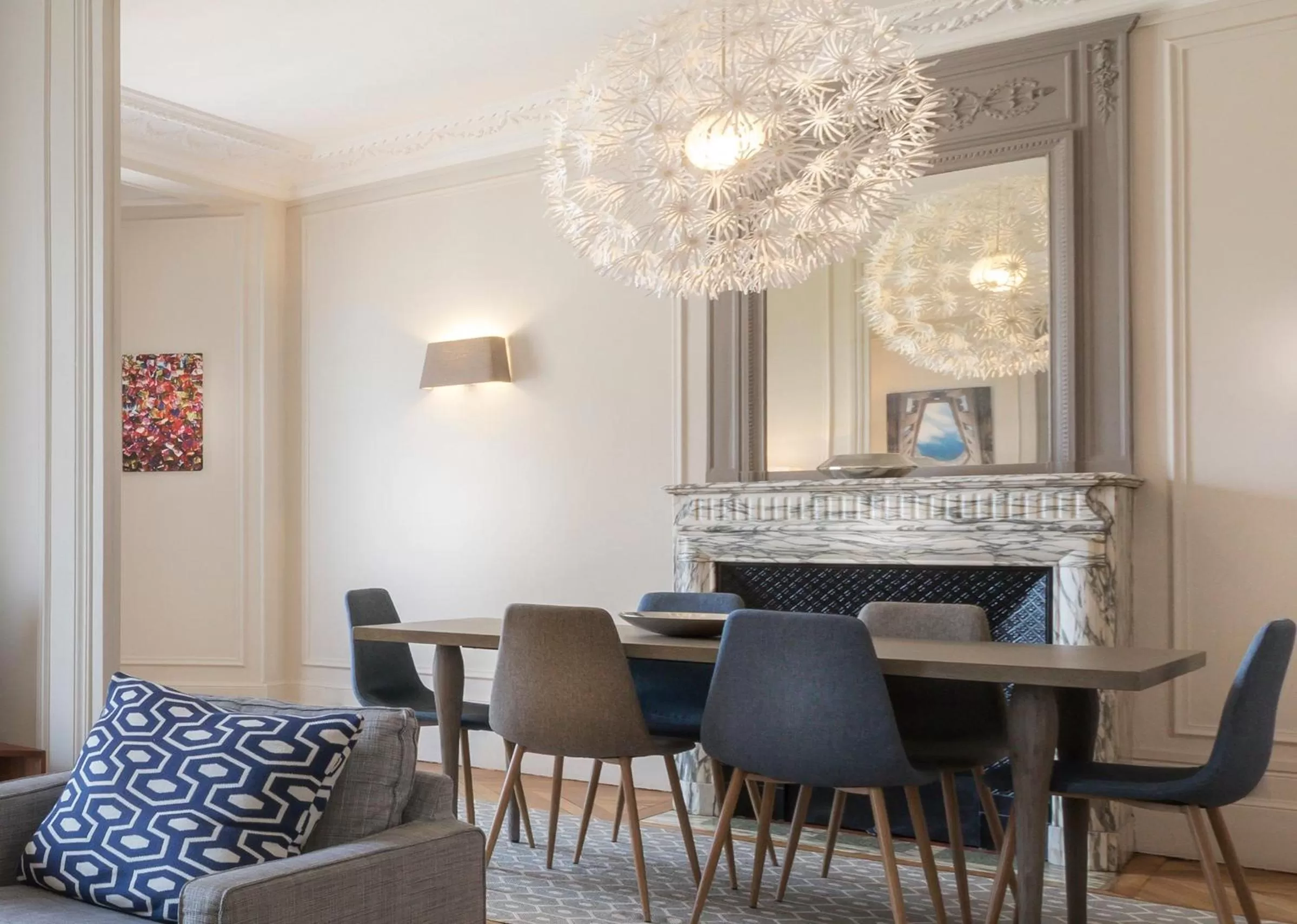 Living room in Résidence Charles Floquet