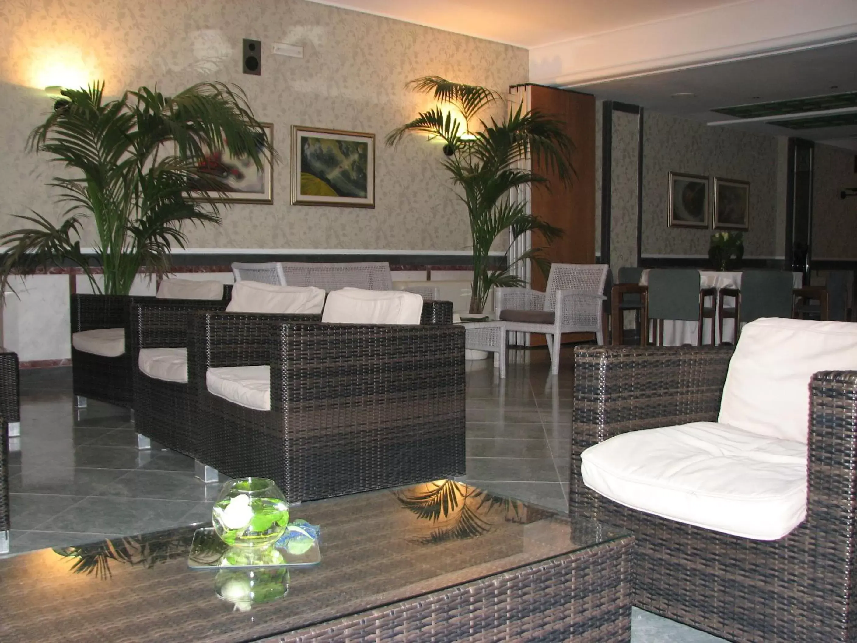 Seating area in Hotel Parco