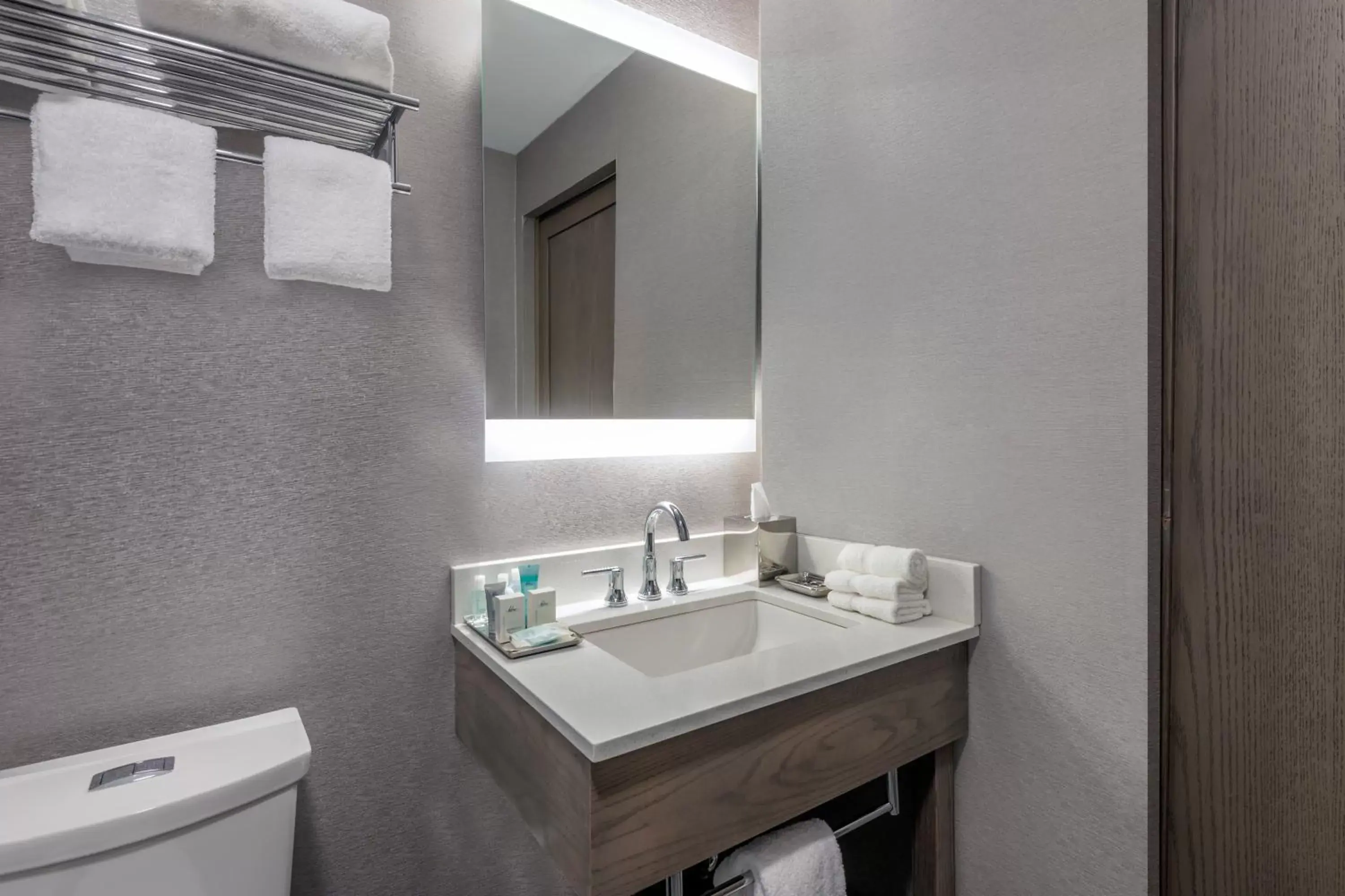 Bathroom in Wyndham Garden LaGuardia South