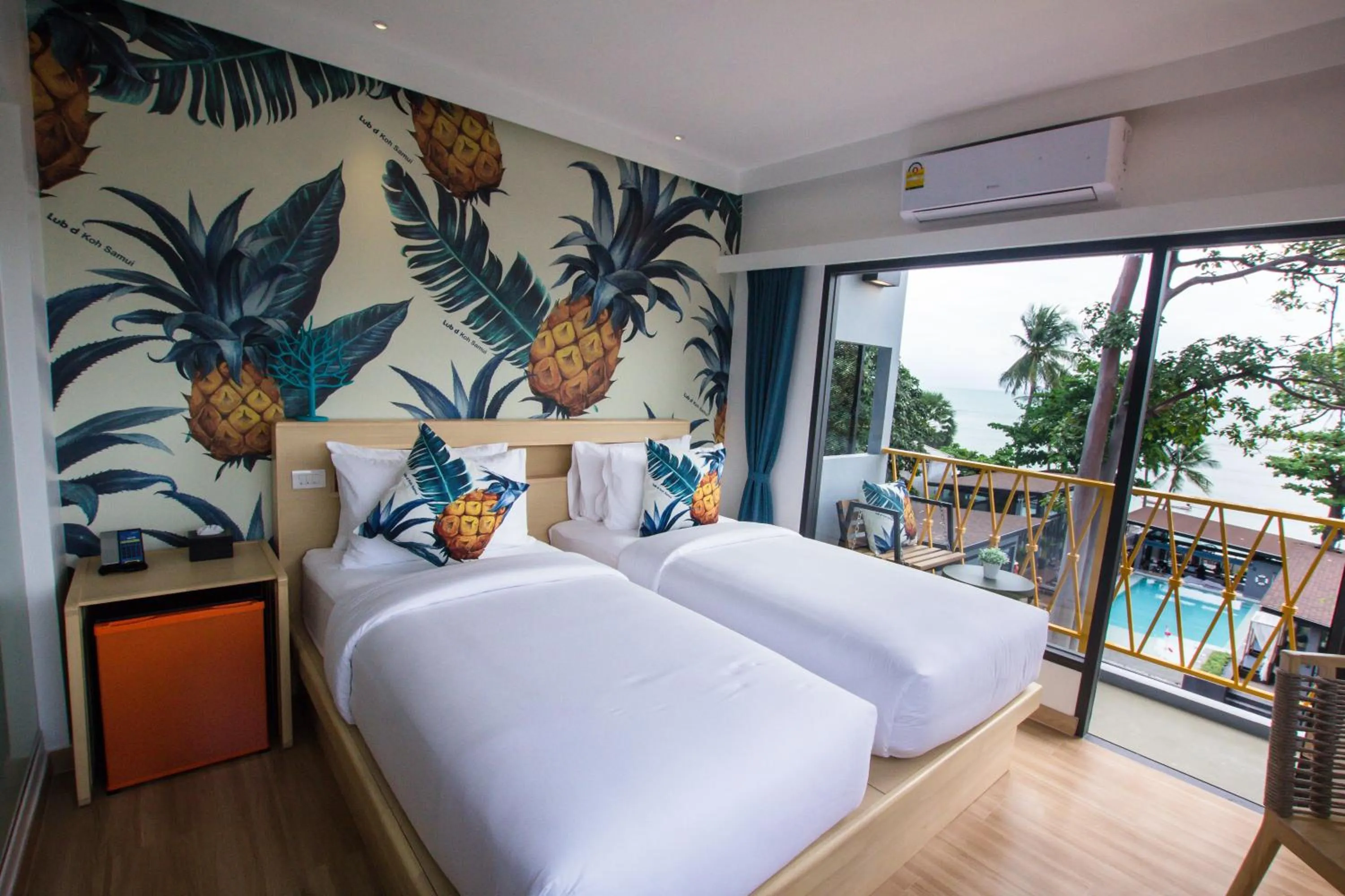 Photo of the whole room, Bed in Lub d Koh Samui Chaweng Beach - Beachfront & Vibrant Social Vibe