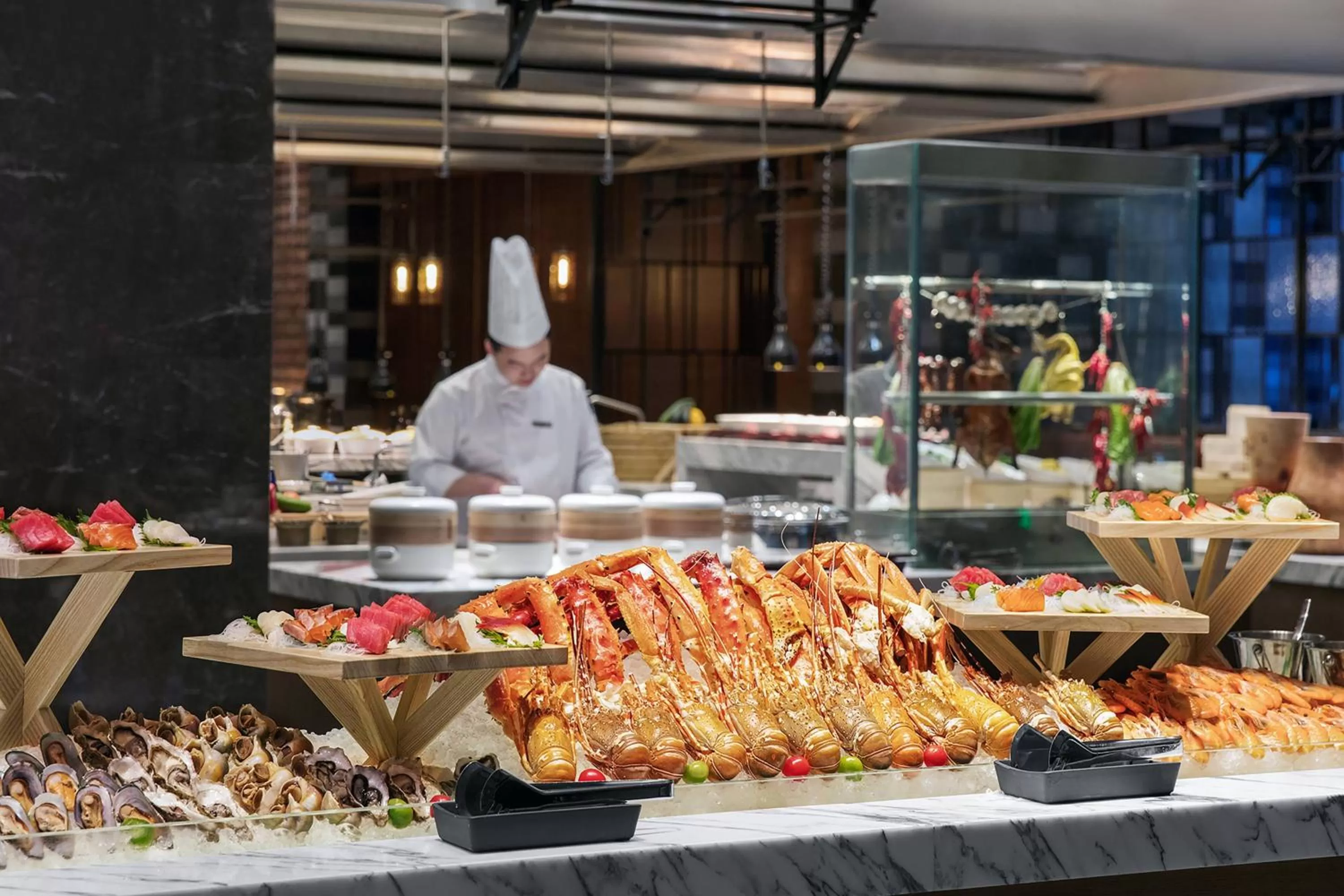 Lounge or bar in Shanghai Marriott Hotel Kangqiao