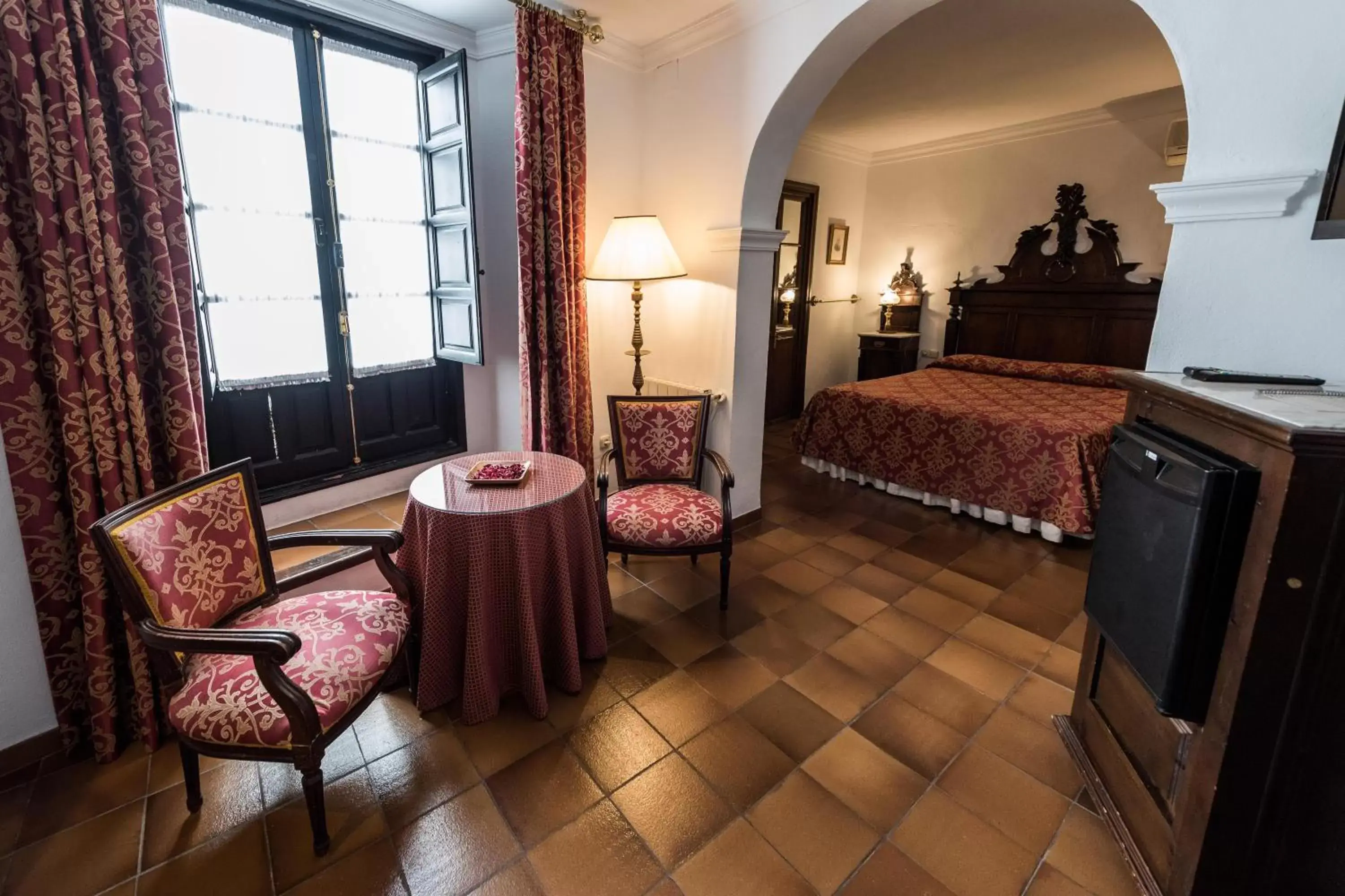 Bed, Seating Area in Hotel Soho Boutique Palacio San Gabriel