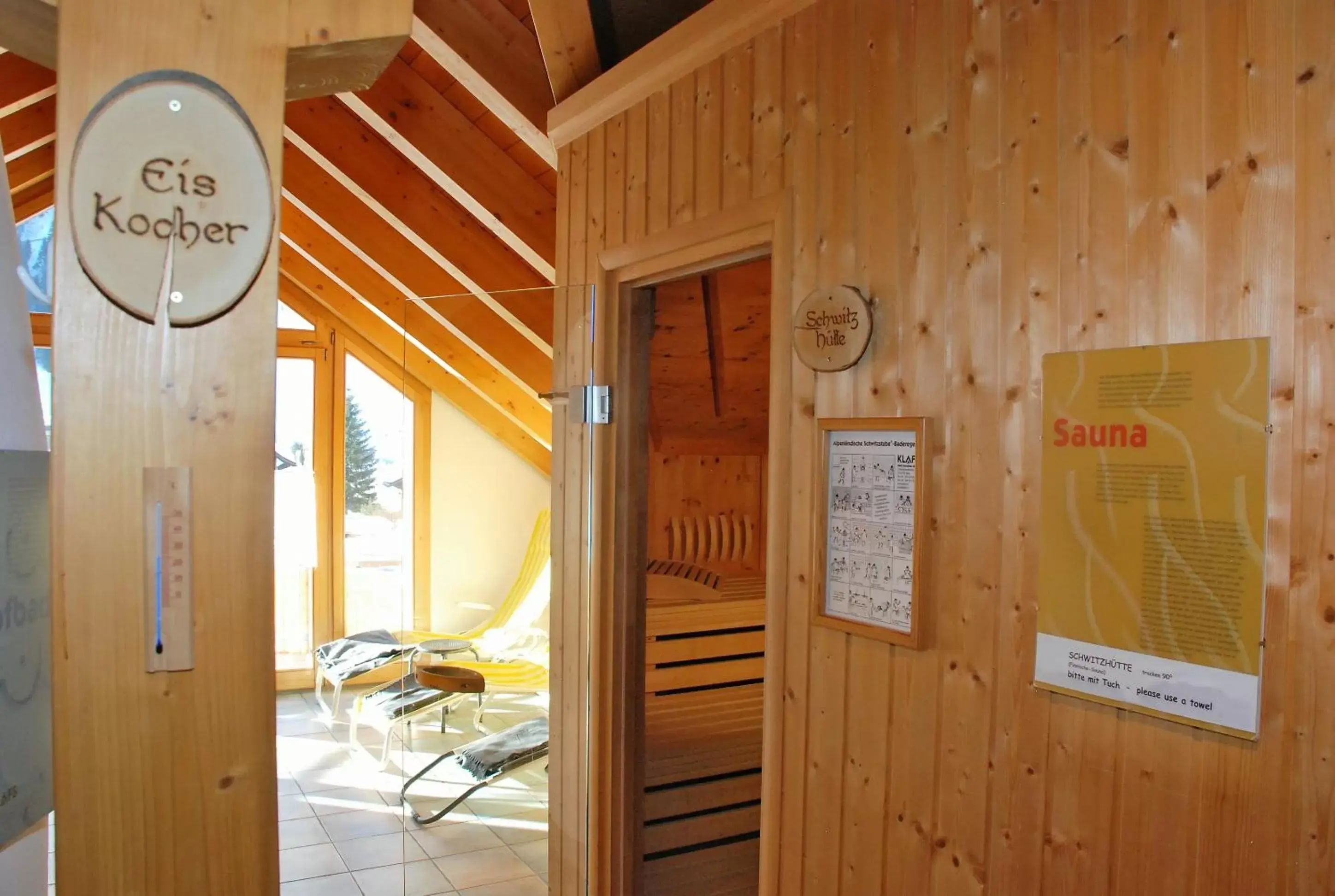 Sauna in Hotel Crystal