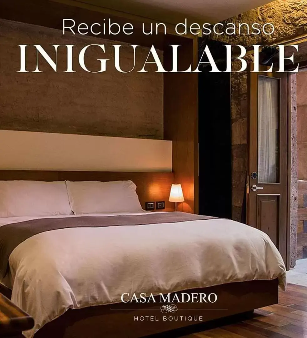 Bed in Hotel Boutique Casa Madero
