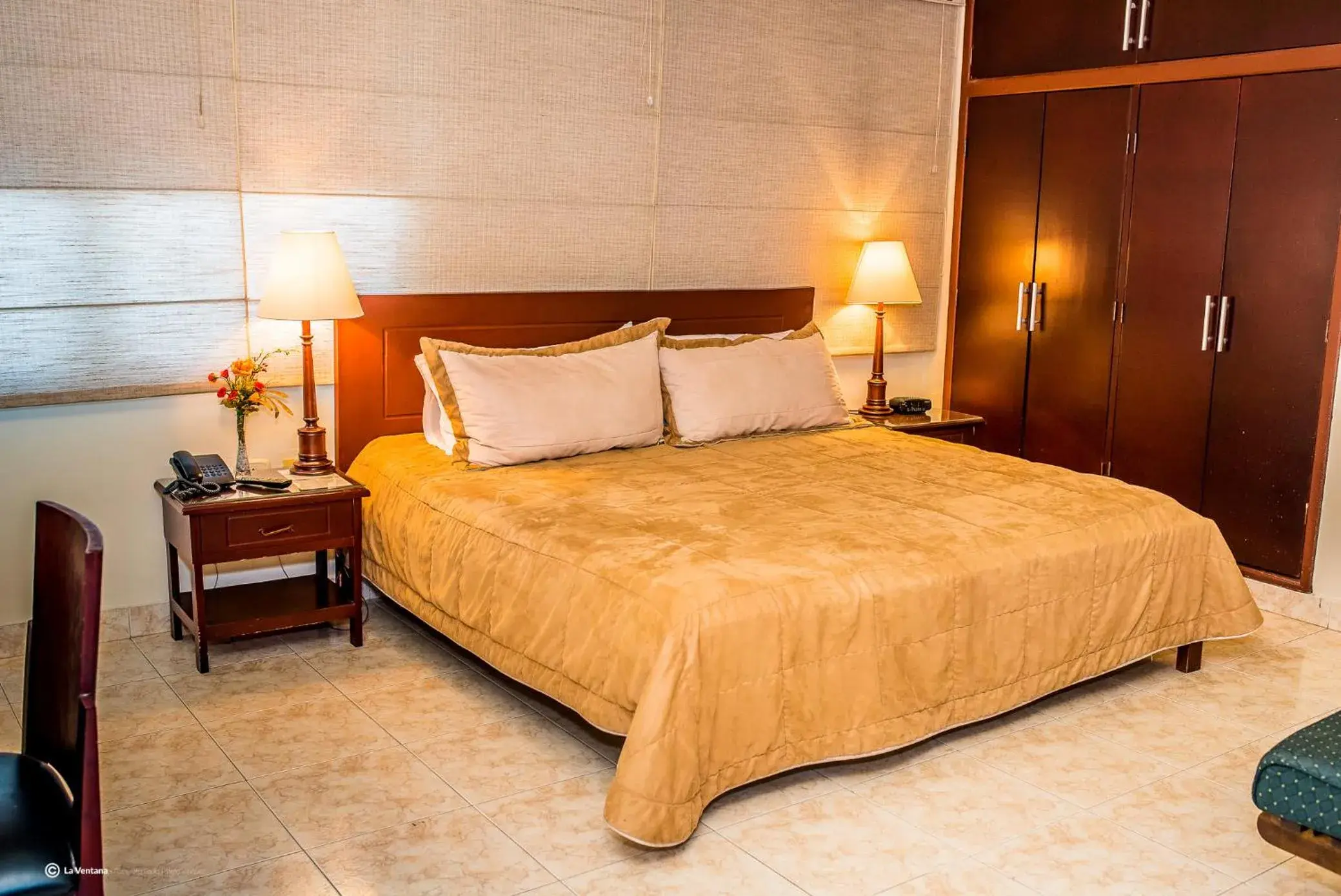 Bed in Hotel San Carlos