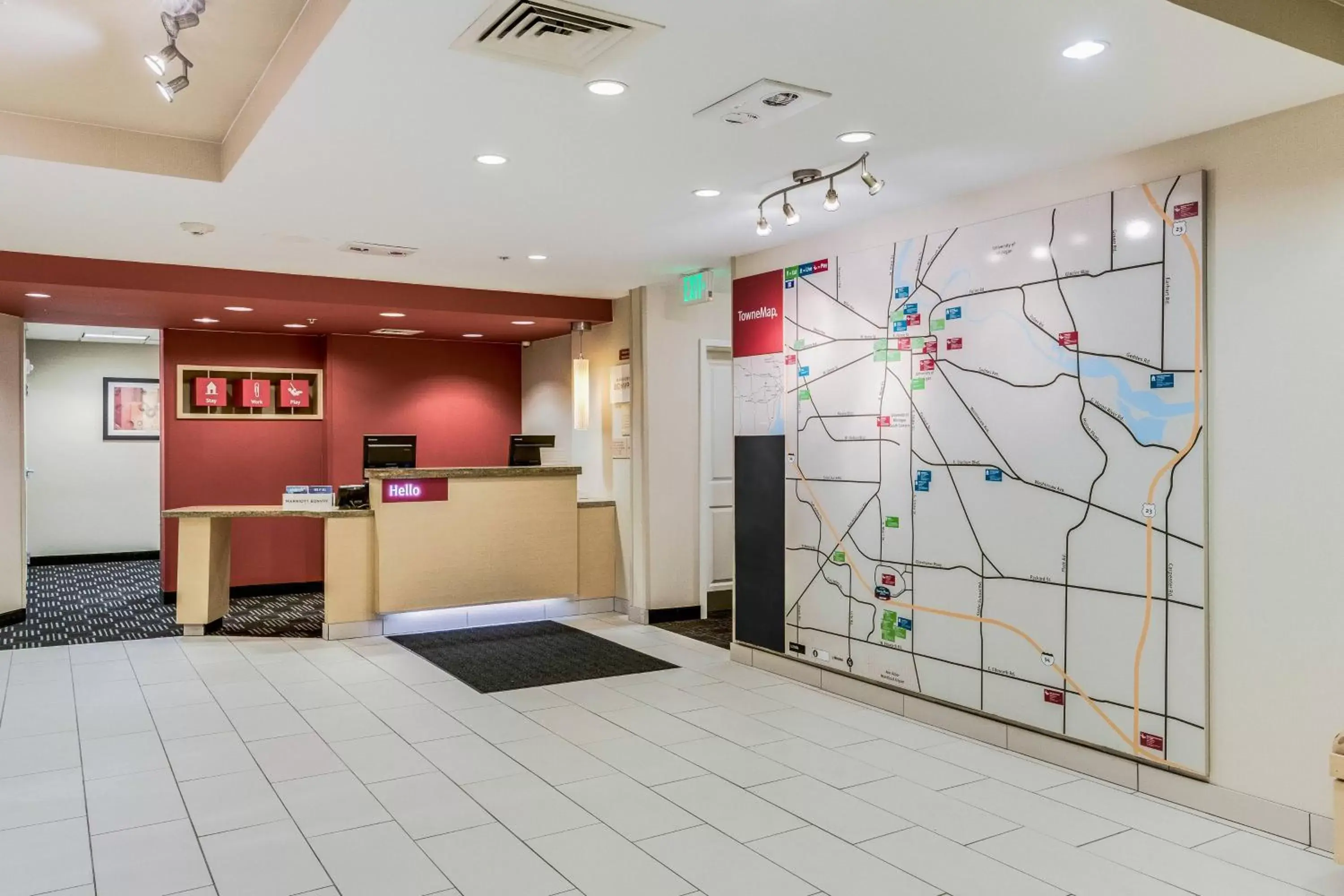 Location, Lobby/Reception in TownePlace Suites Ann Arbor