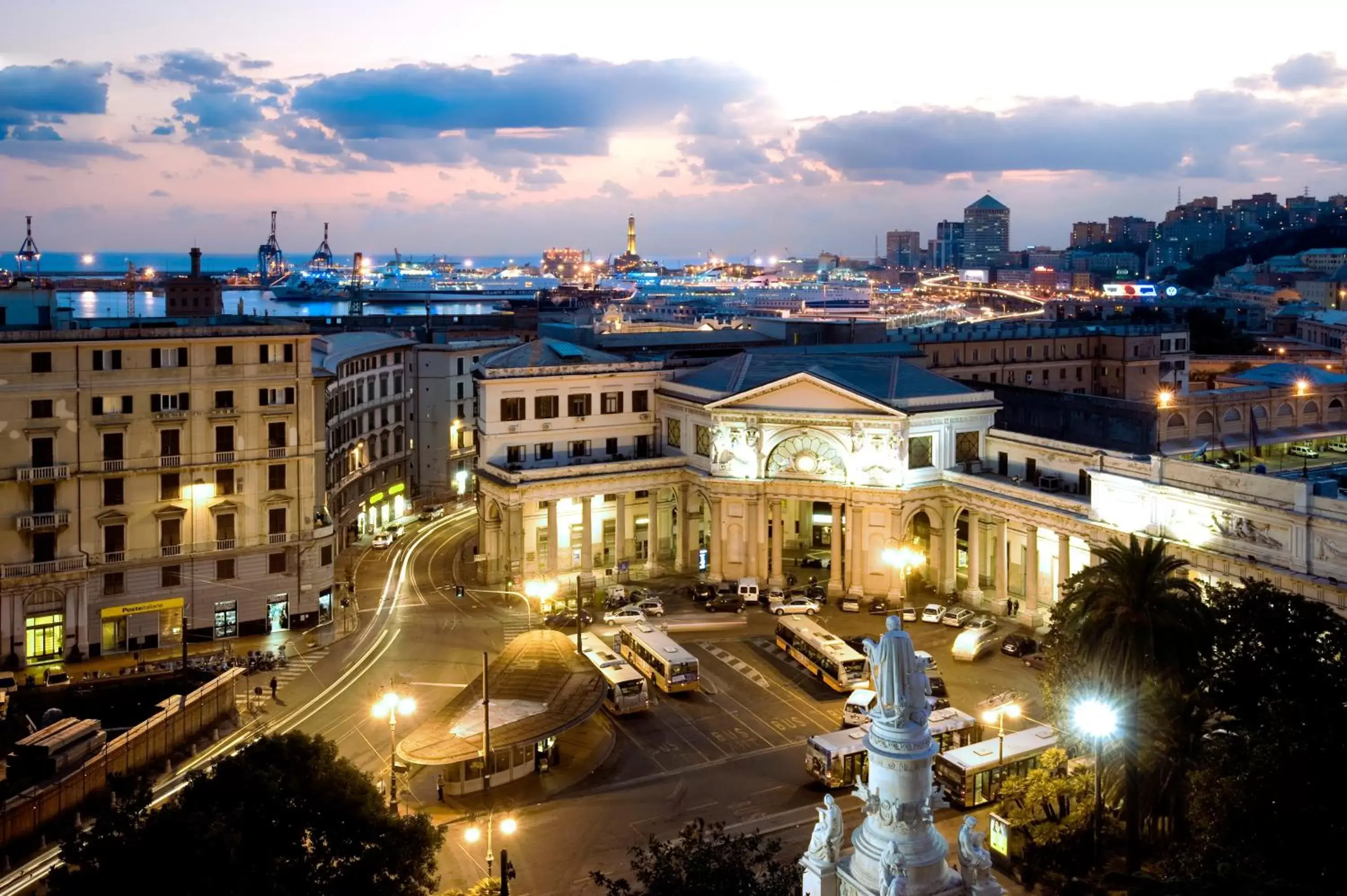 City view in Grand Hotel Savoia