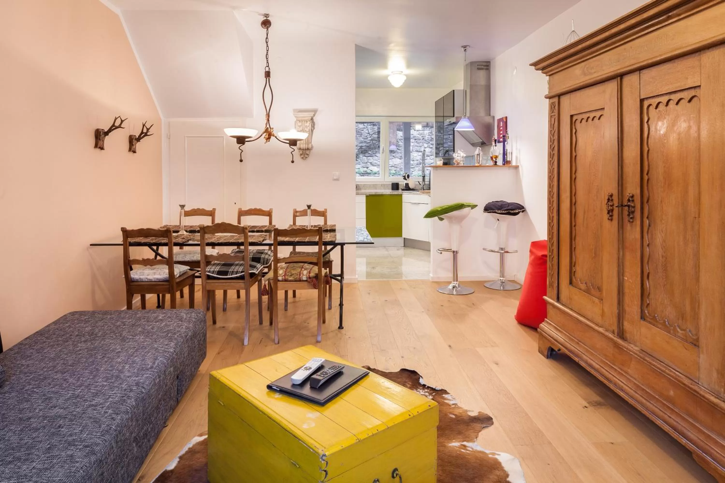 Seating area in GL Suites