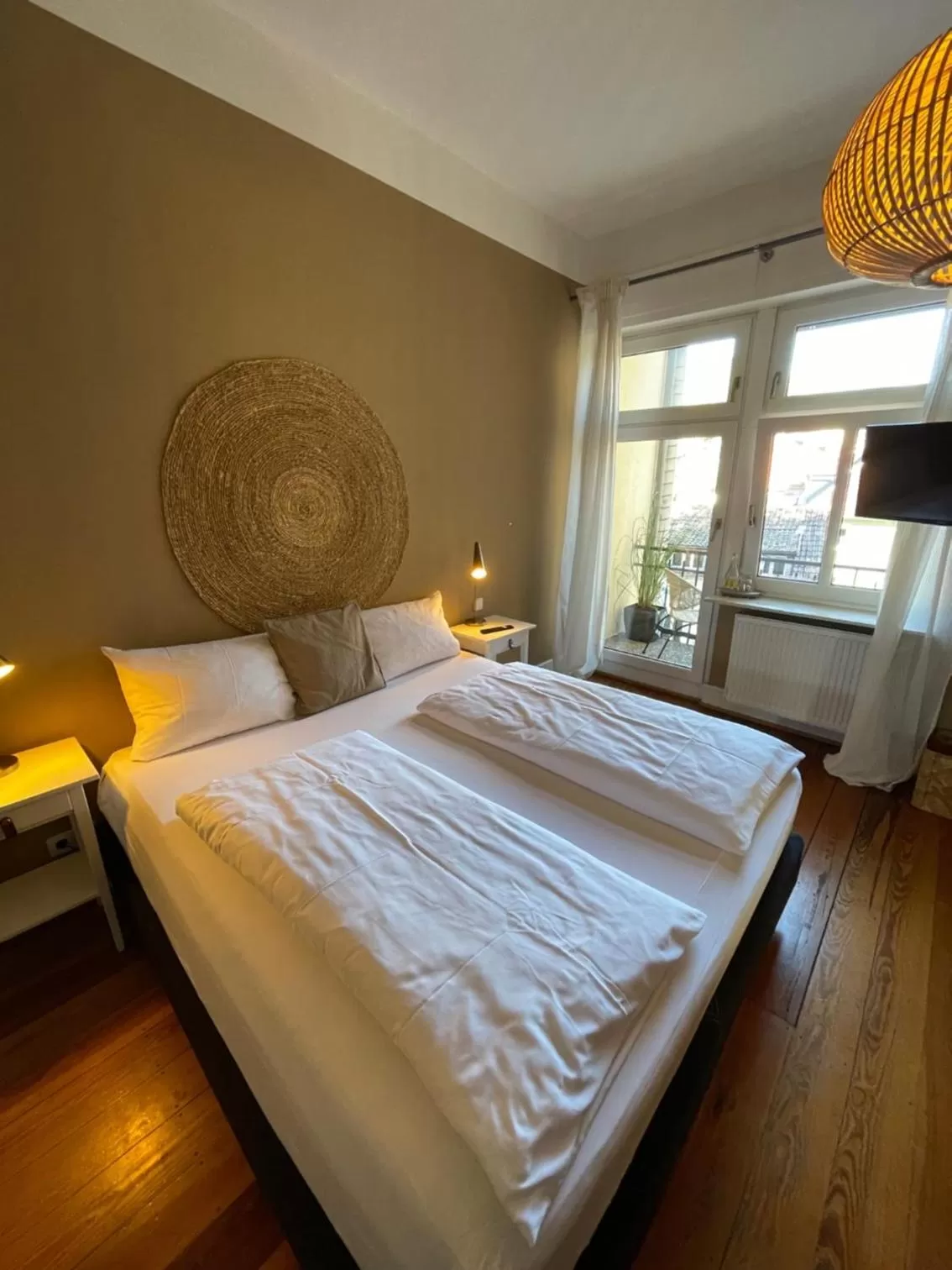 Bed in AUERSTEIN-Hotels auerstein & auerstein-mono