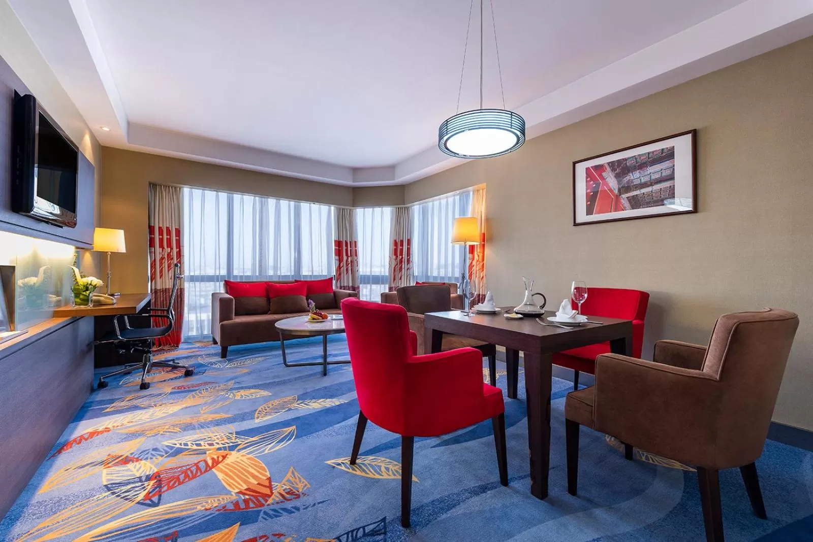 Living room in Peace Hotel Beijing