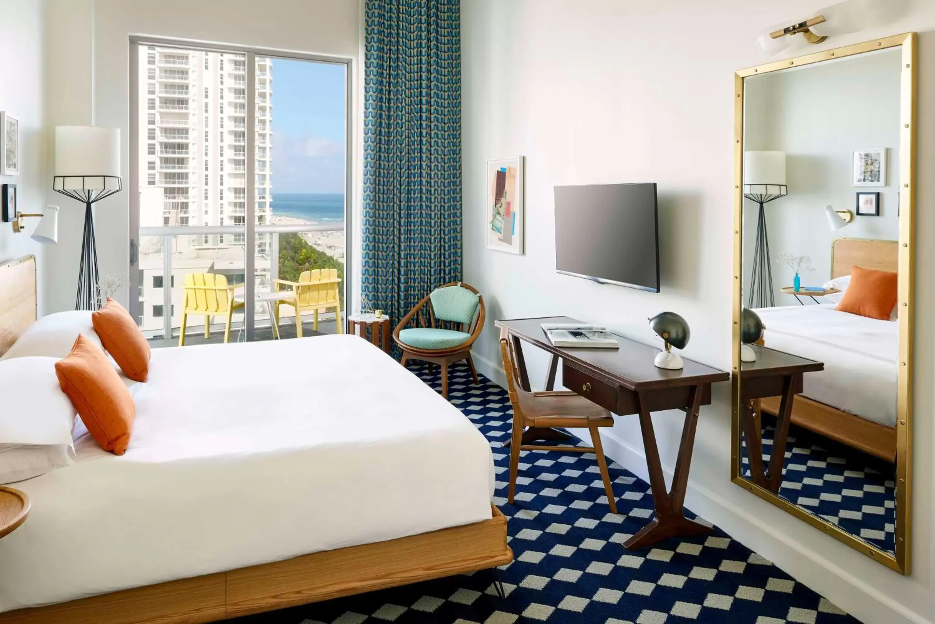 Bedroom in The Confidante Miami Beach, part of Hyatt