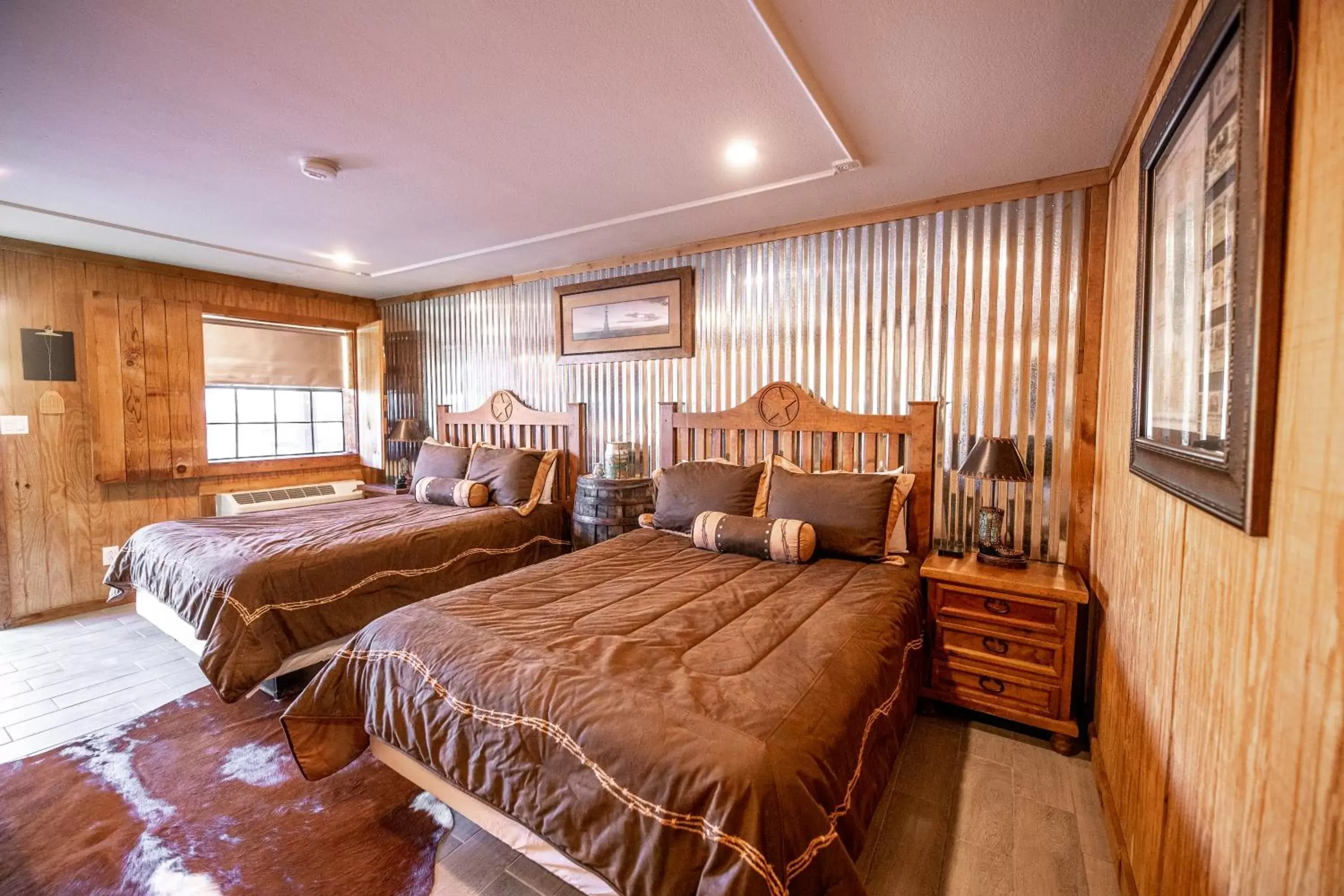 Photo of the whole room, Bed in The Big Texan Motel