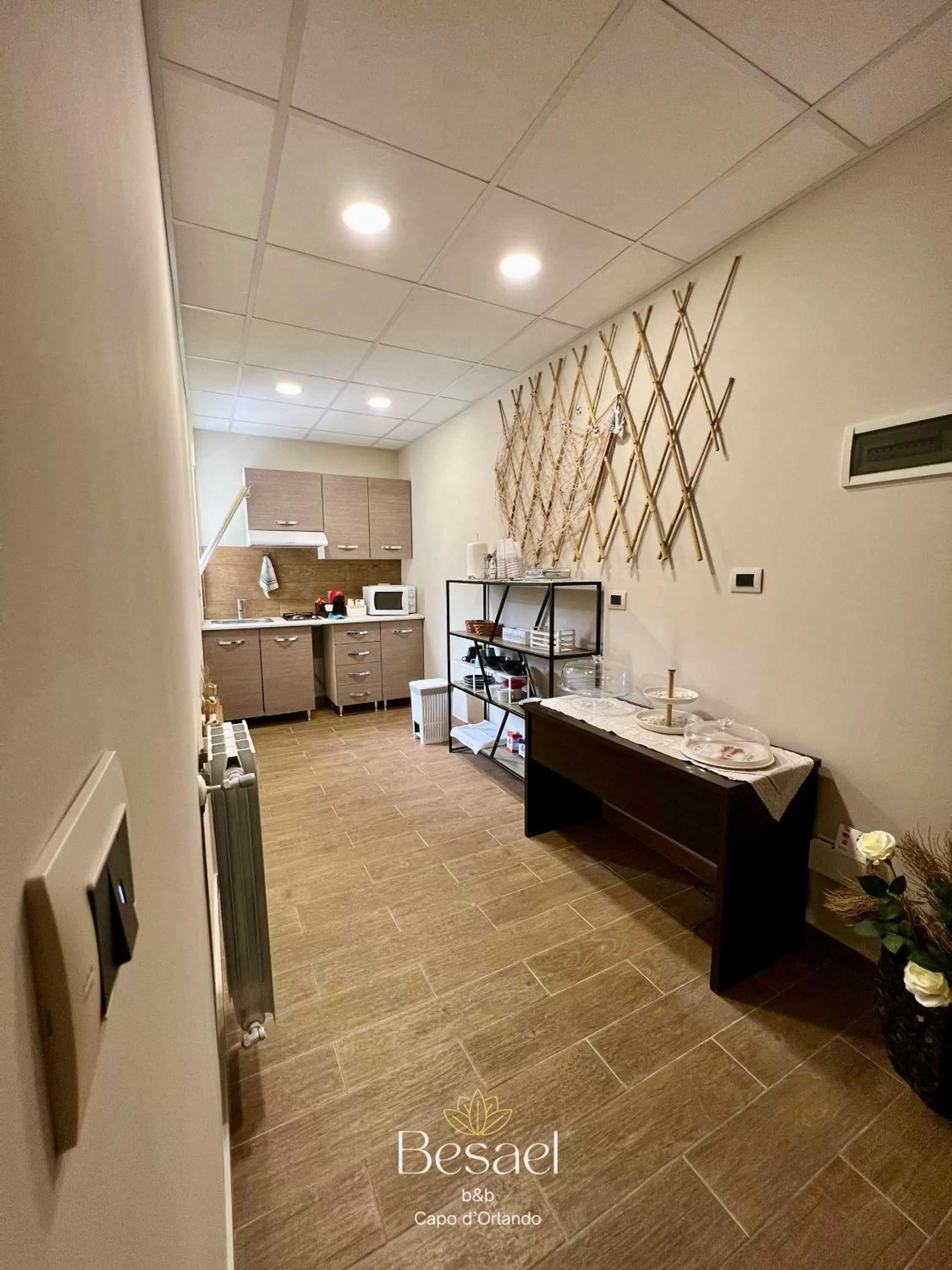 Kitchen or kitchenette in Besael b&b Capo d'Orlando