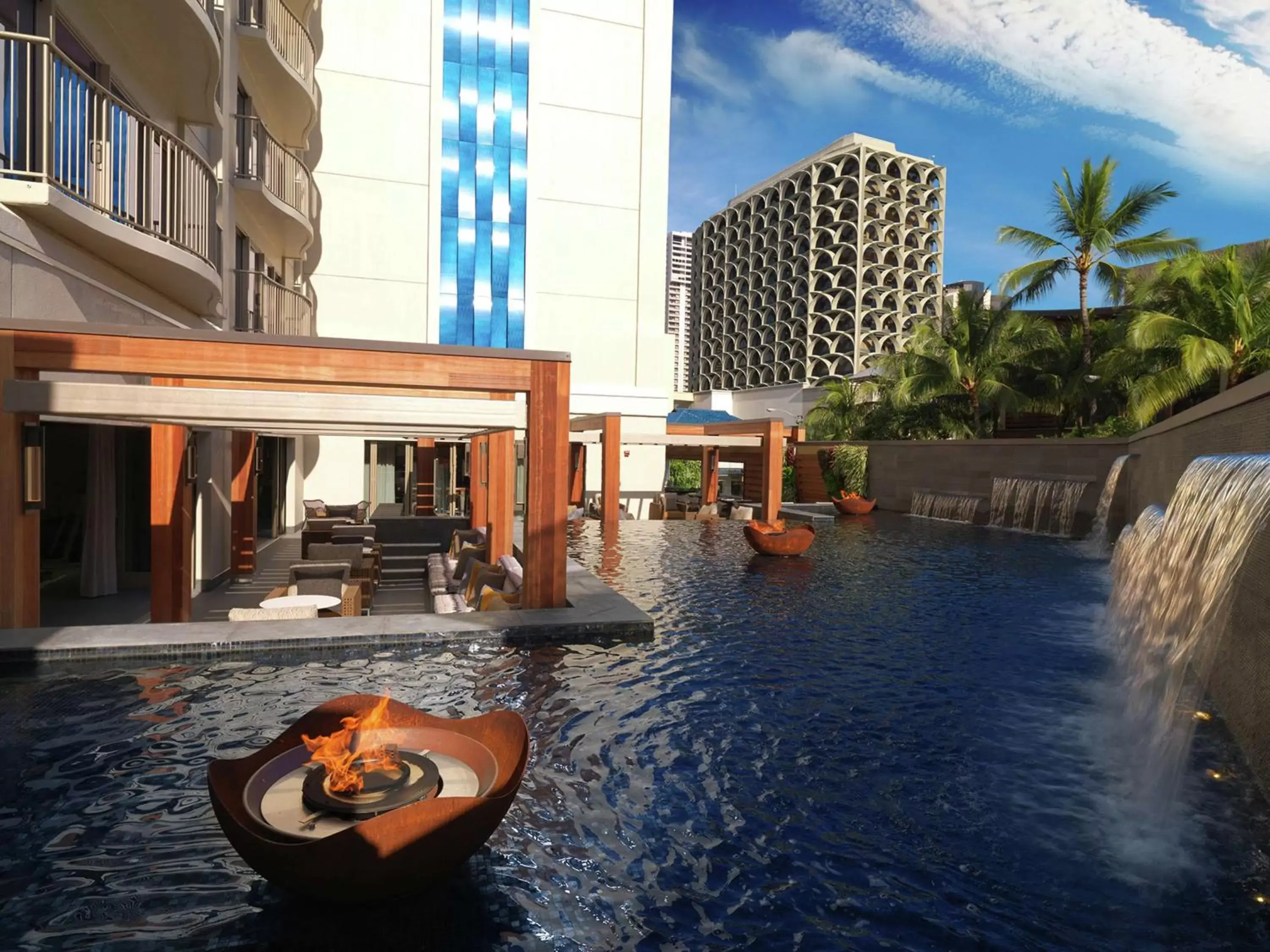 Patio in Hilton Grand Vacations Club Hokulani Waikiki Honolulu
