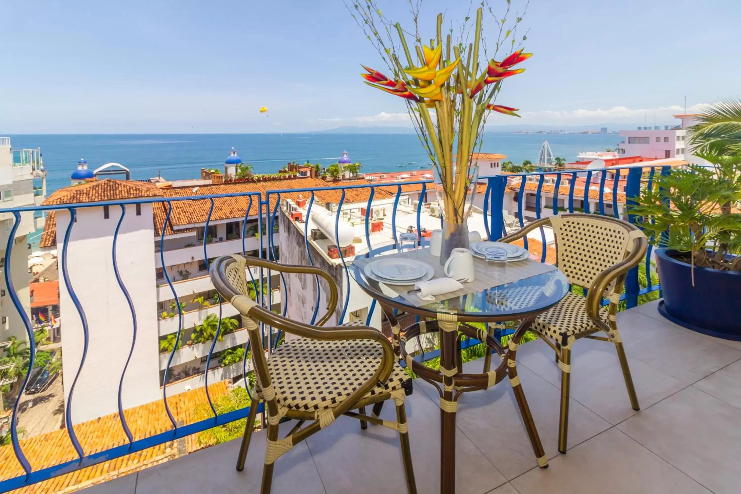 Balcony/Terrace in V Azul Vallarta - Luxury Vacation Rental Adults Only