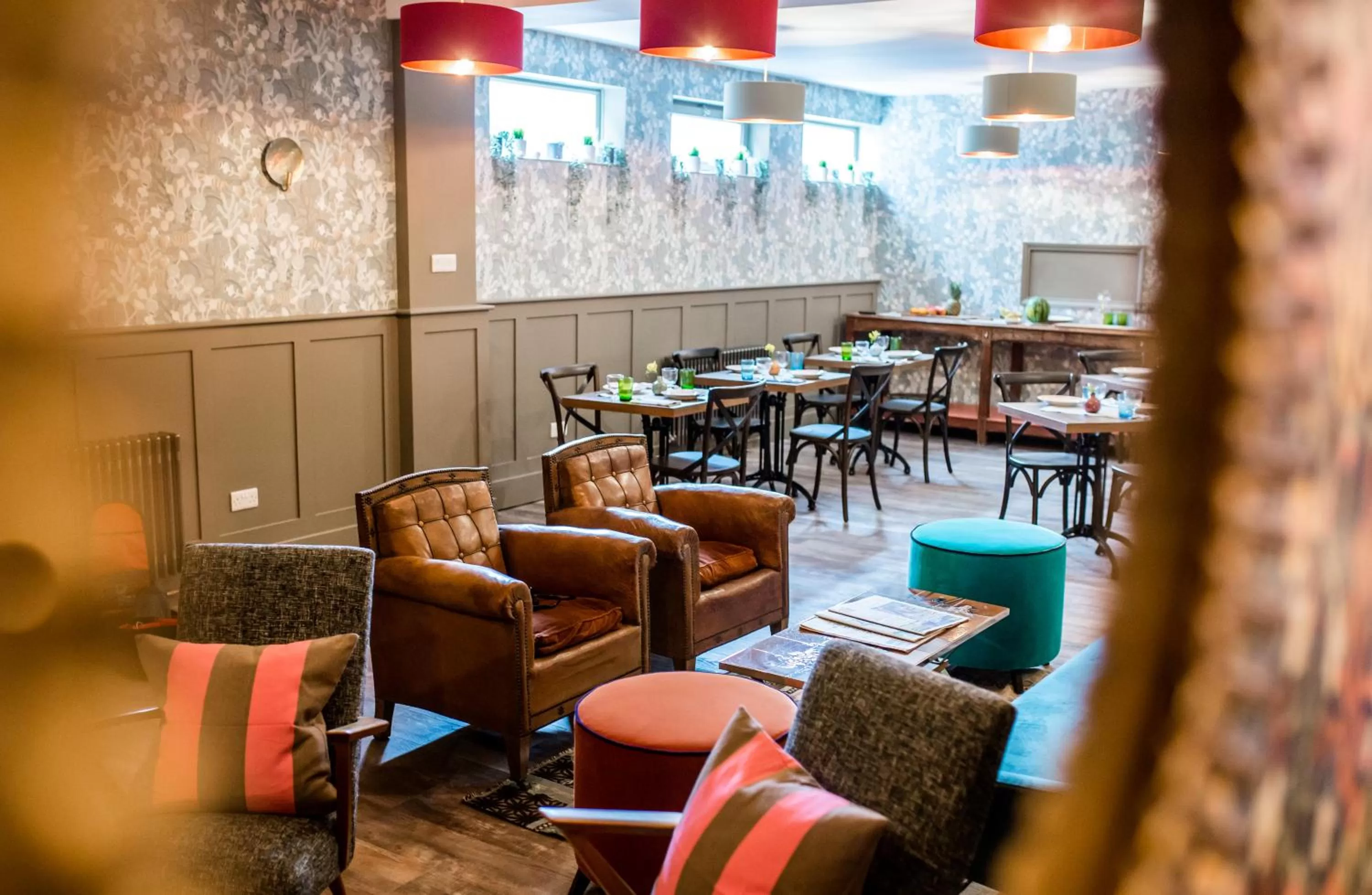 Living room in Moore House