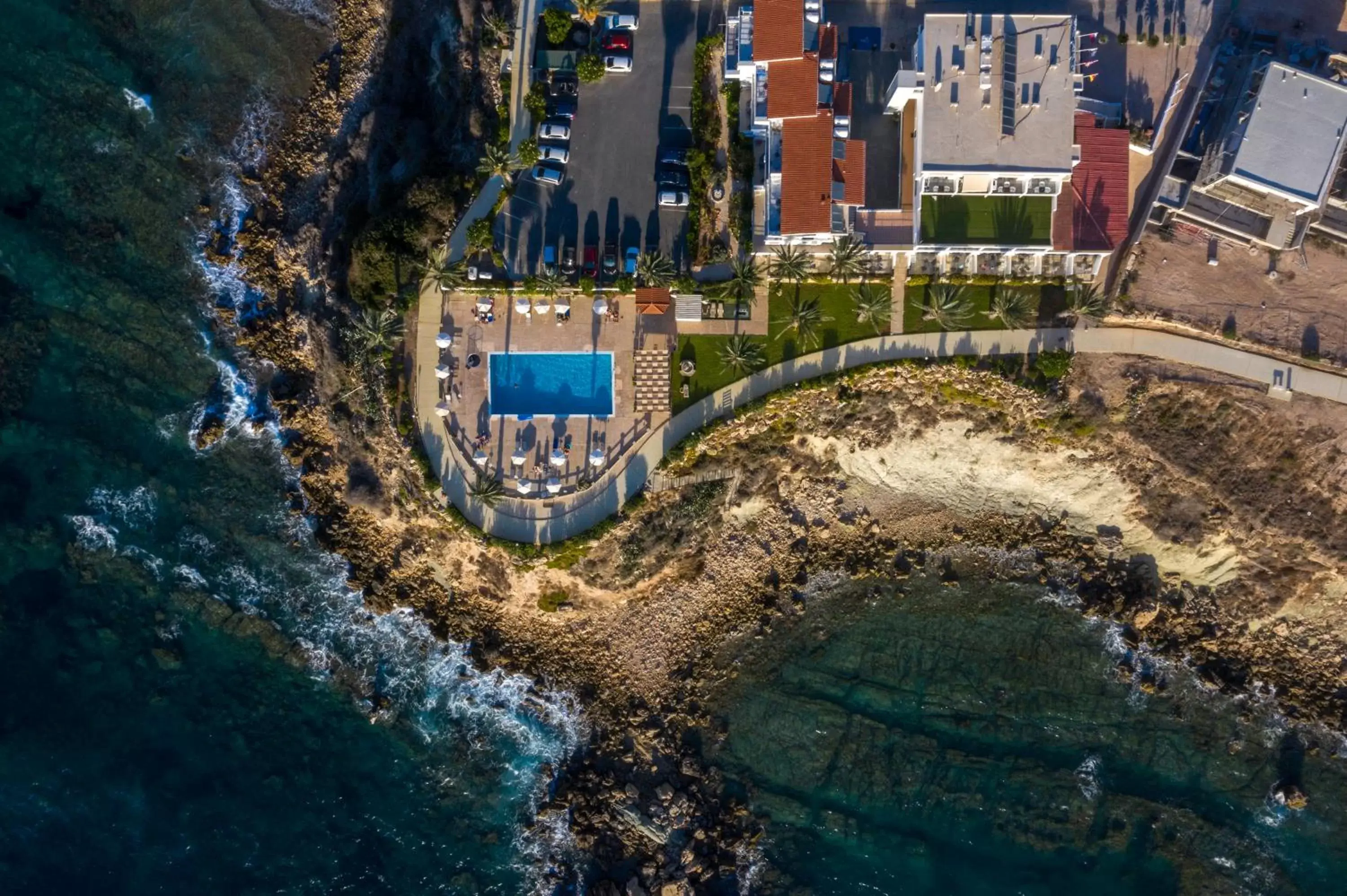 Bird's eye view, Bird's-eye View in Vrachia Beach Hotel & Suites - Adults Only