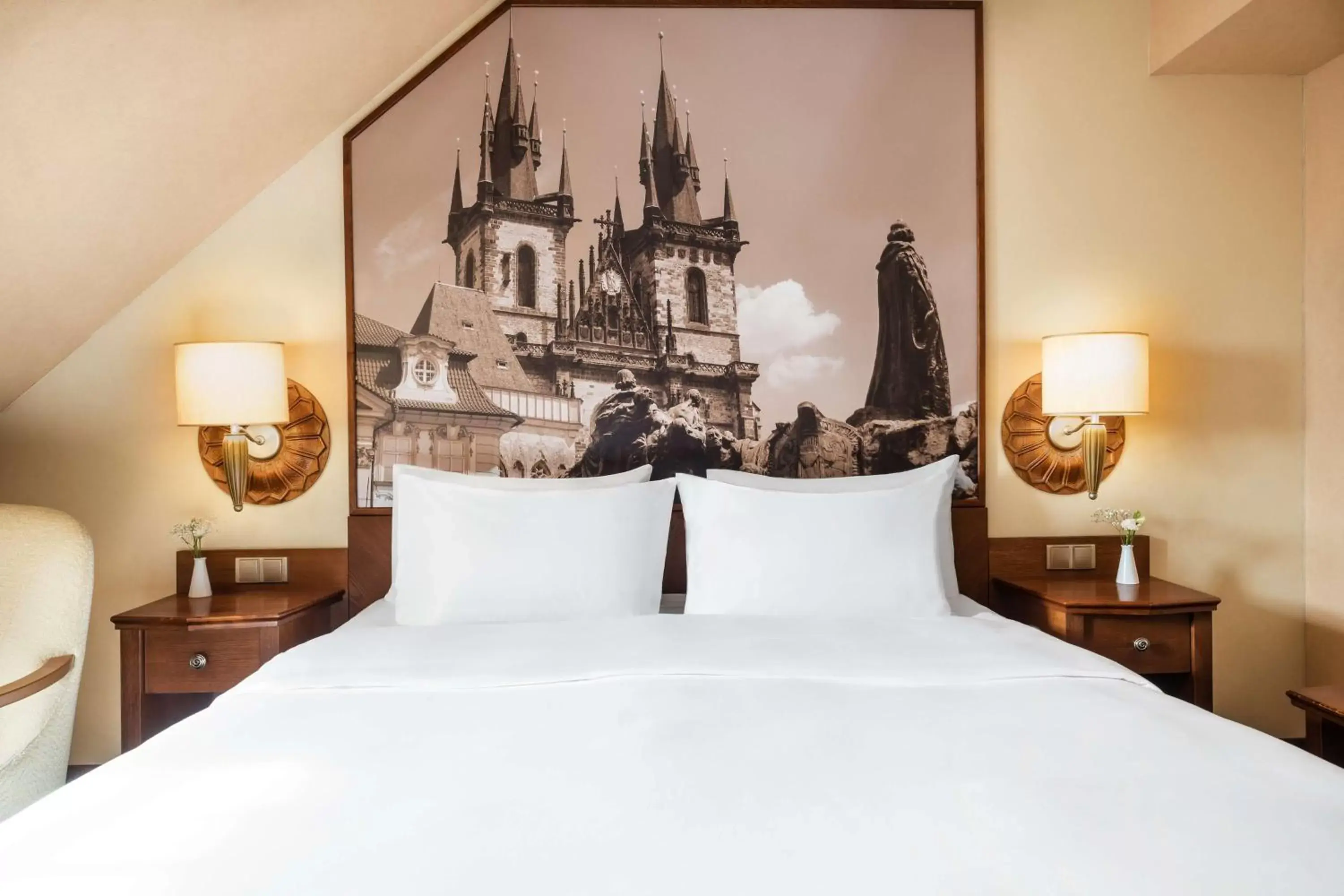 Bedroom, Bed in Lindner Hotel Prague Castle, part of JdV by Hyatt