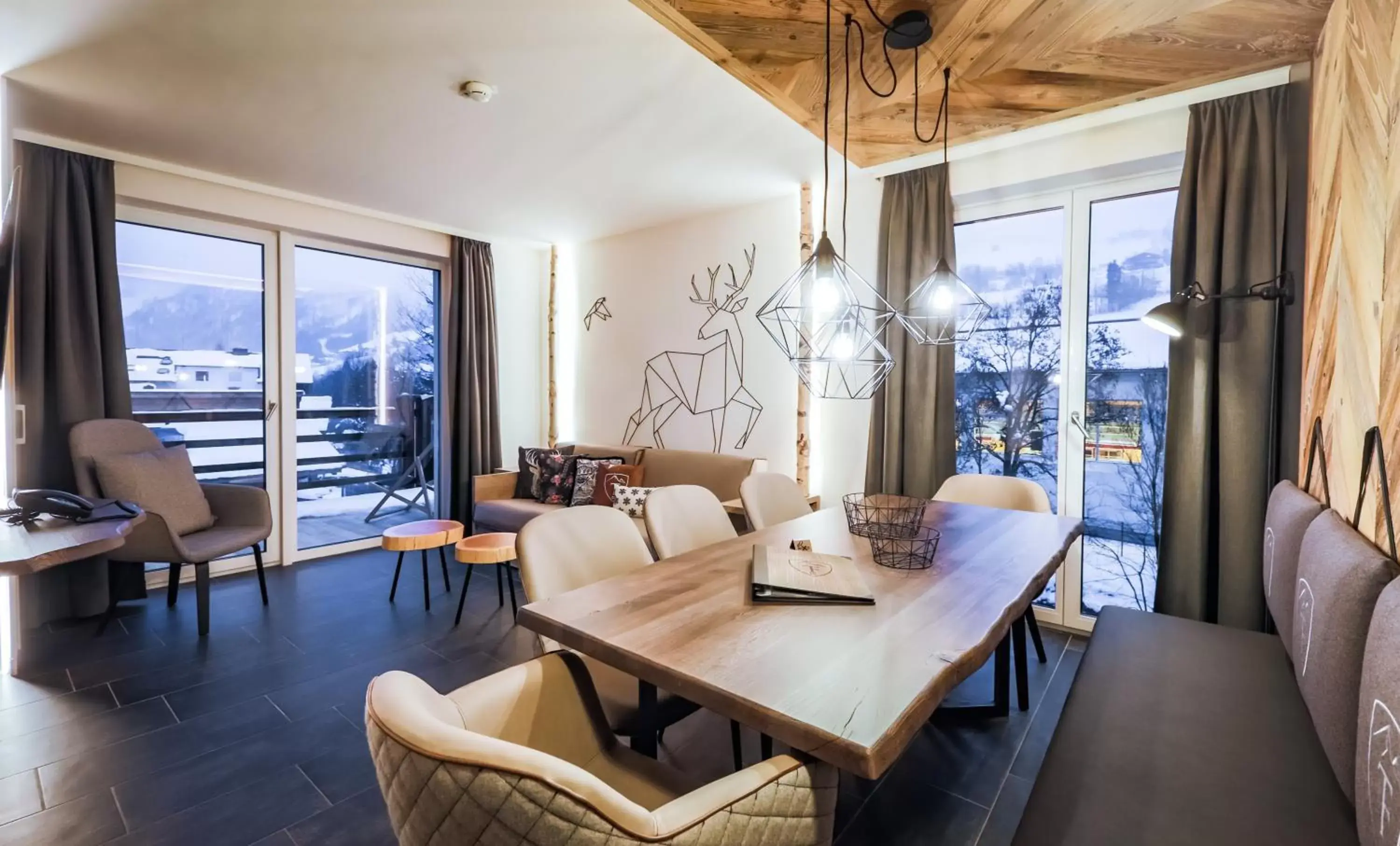 Living room, Dining Area in 24 by AvenidA Hotel & Residences Kaprun