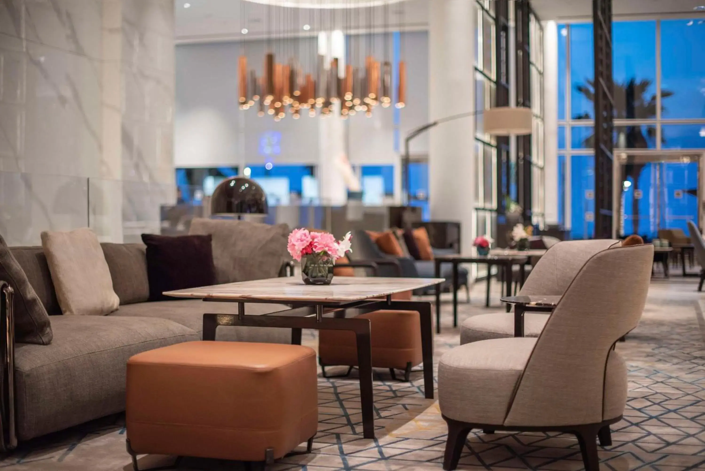 Lobby or reception, Lounge/Bar in The David Kempinski Tel Aviv