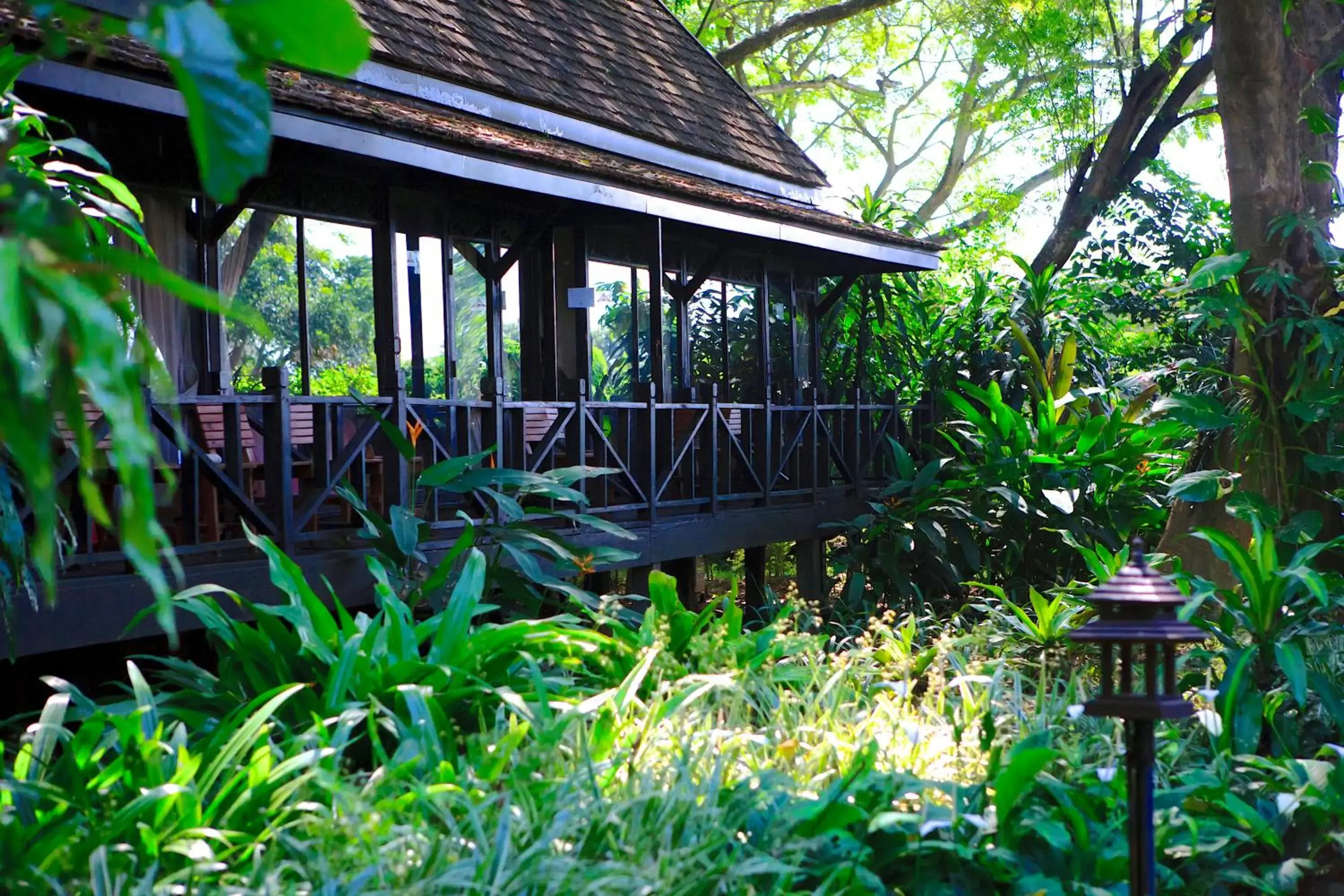 Decorative detail, Property Building in Lampang River Lodge (SHA Certified)