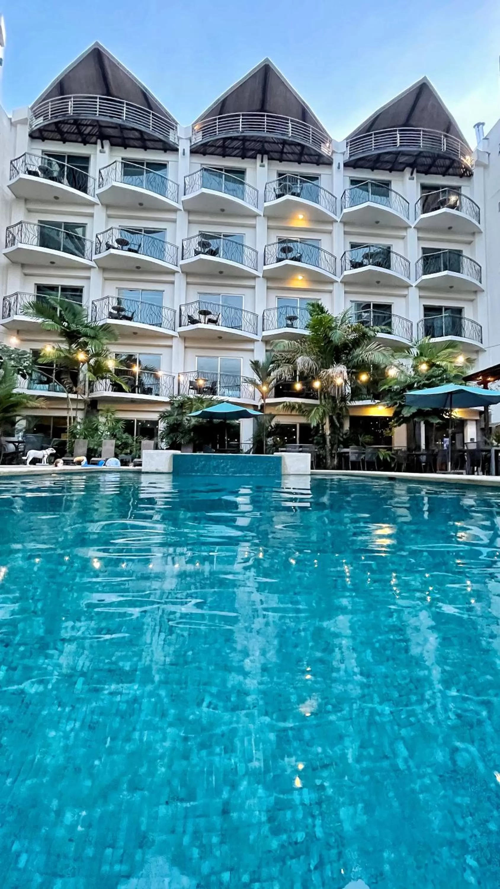 Swimming pool in Oceano Boutique Hotel & Bistró