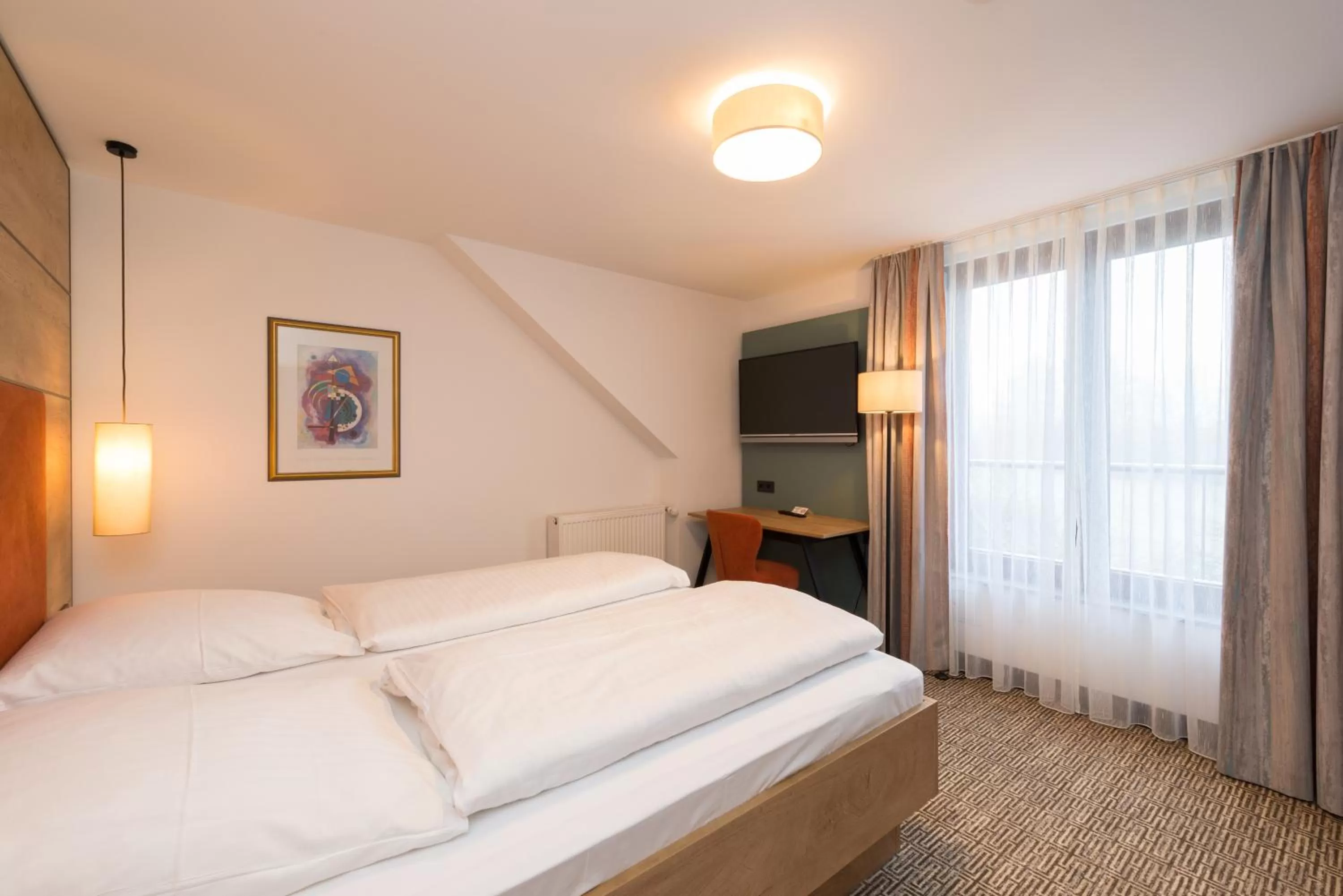 Bed in Hotel SCHNEIDER