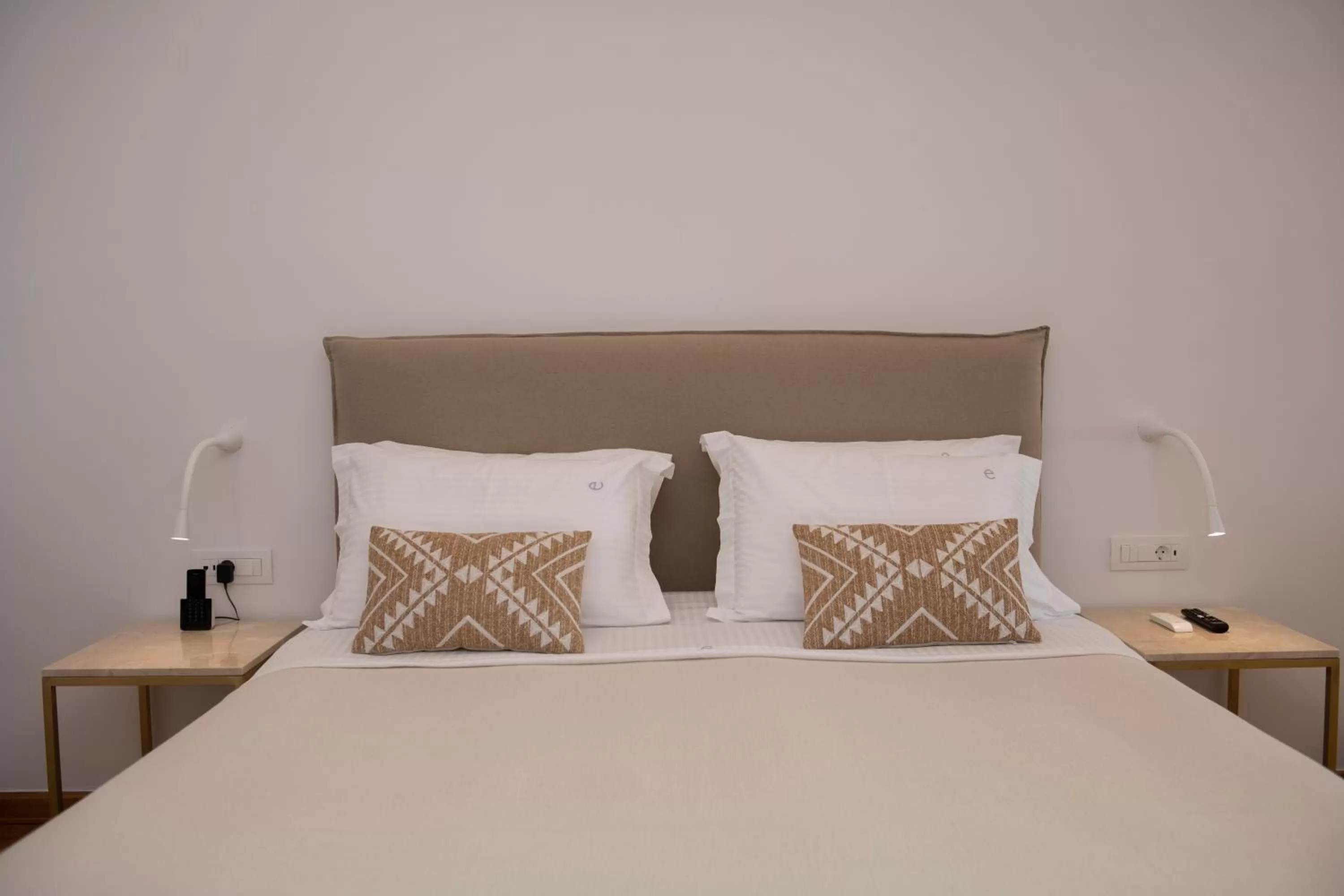 Bed in Elena Hotel Mykonos