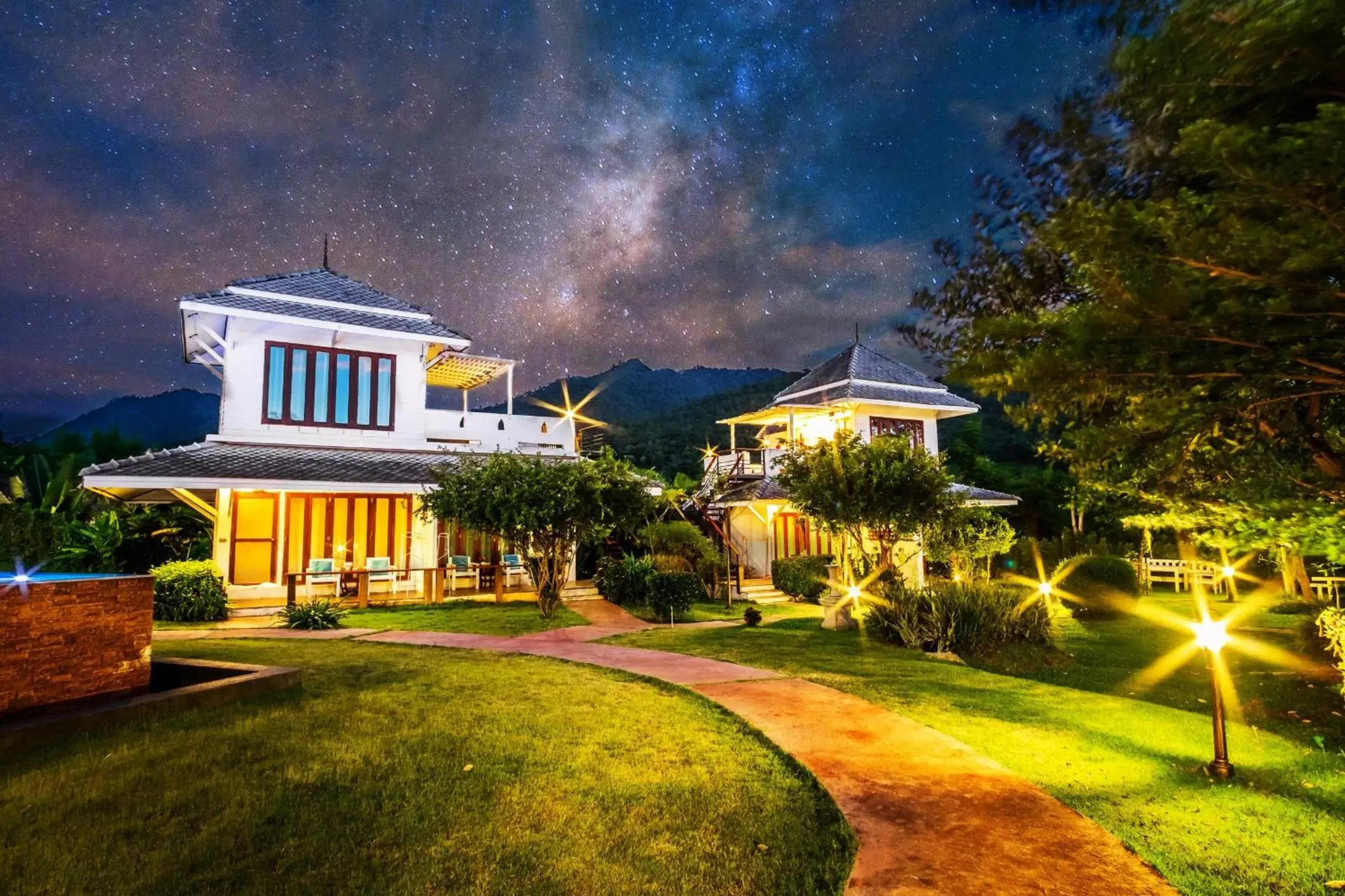 Night, Garden in Pai Vieng Fah Resort