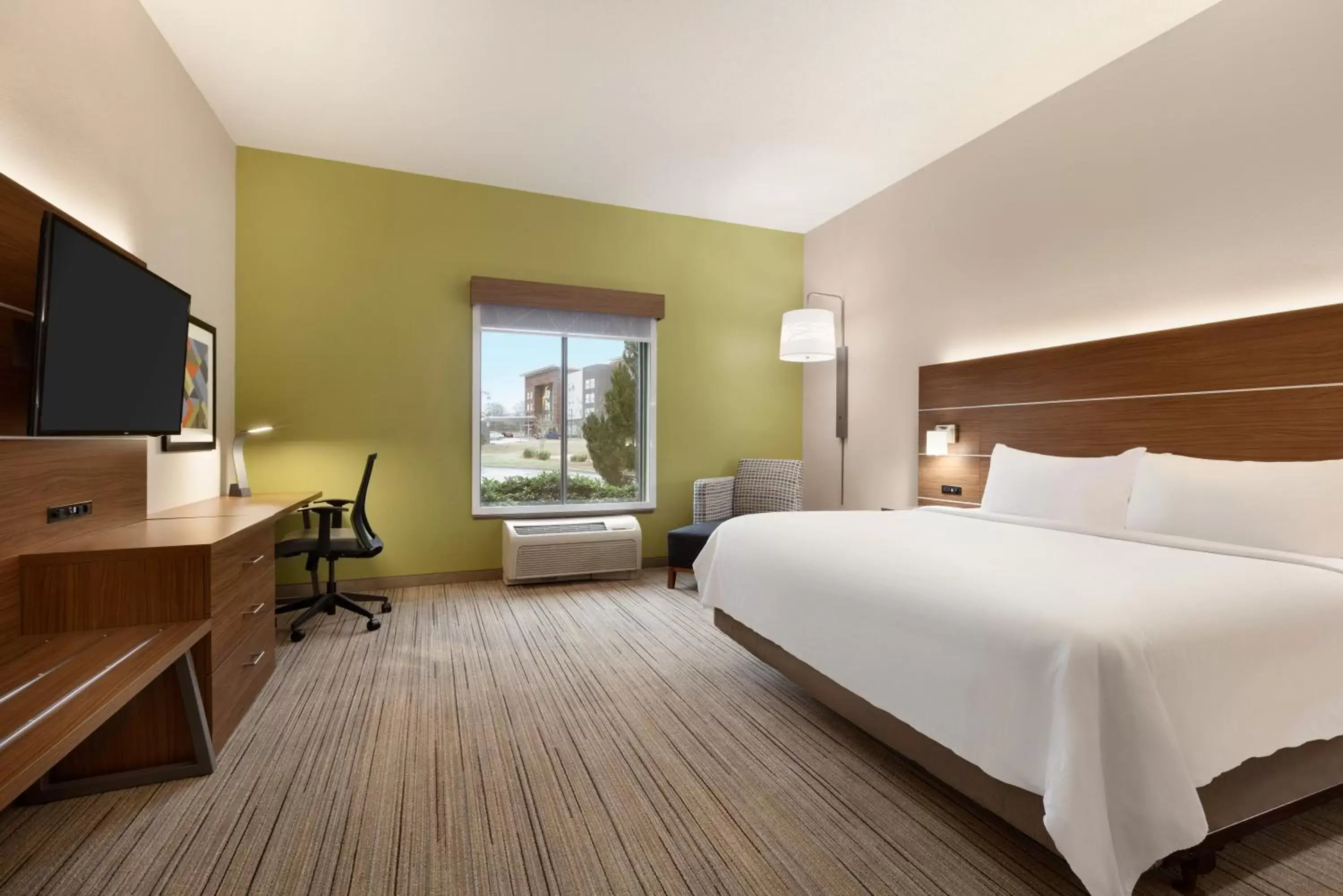 TV and multimedia, Bed in Holiday Inn Express Hotel & Suites Opelika Auburn, an IHG Hotel