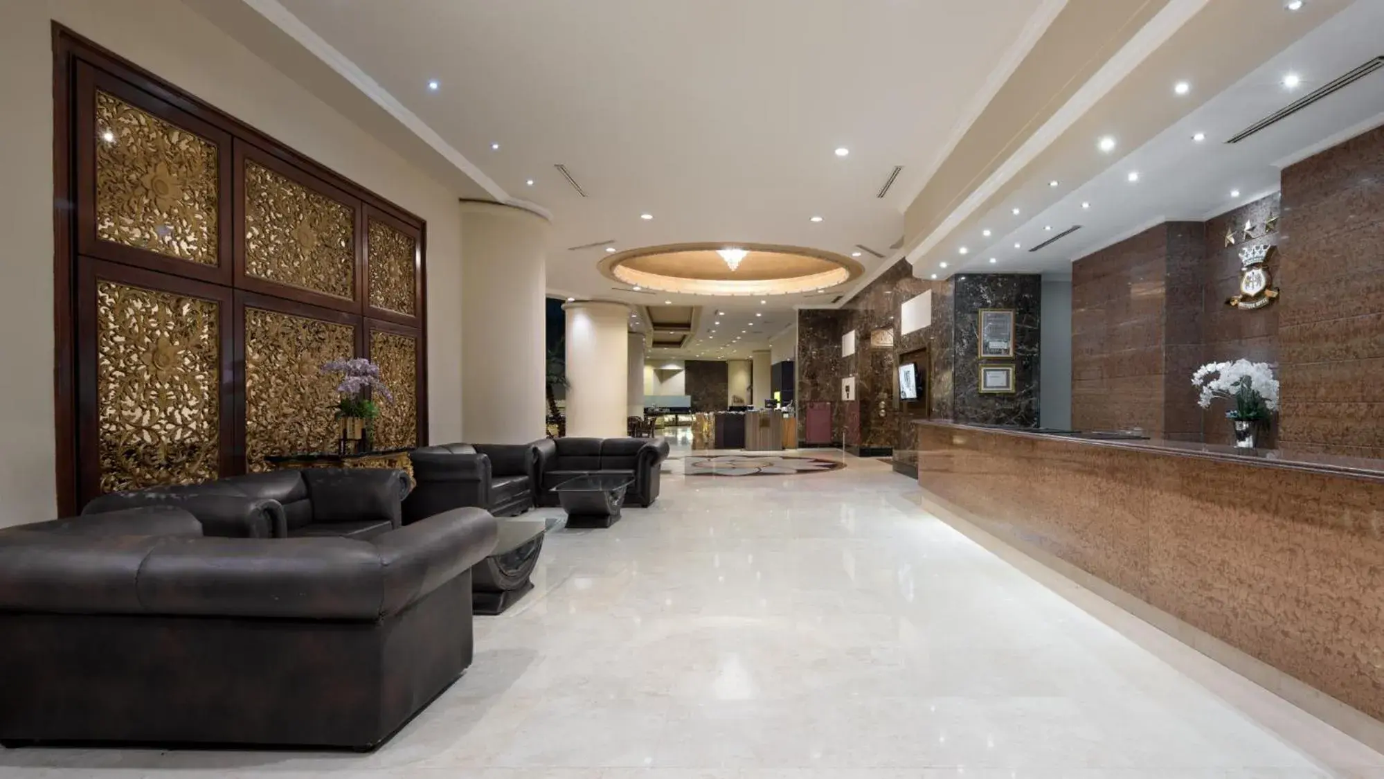 Lobby or reception in Golden Boutique Hotel Kemayoran Lobby or reception in Golden Boutique Hotel Kemayoran