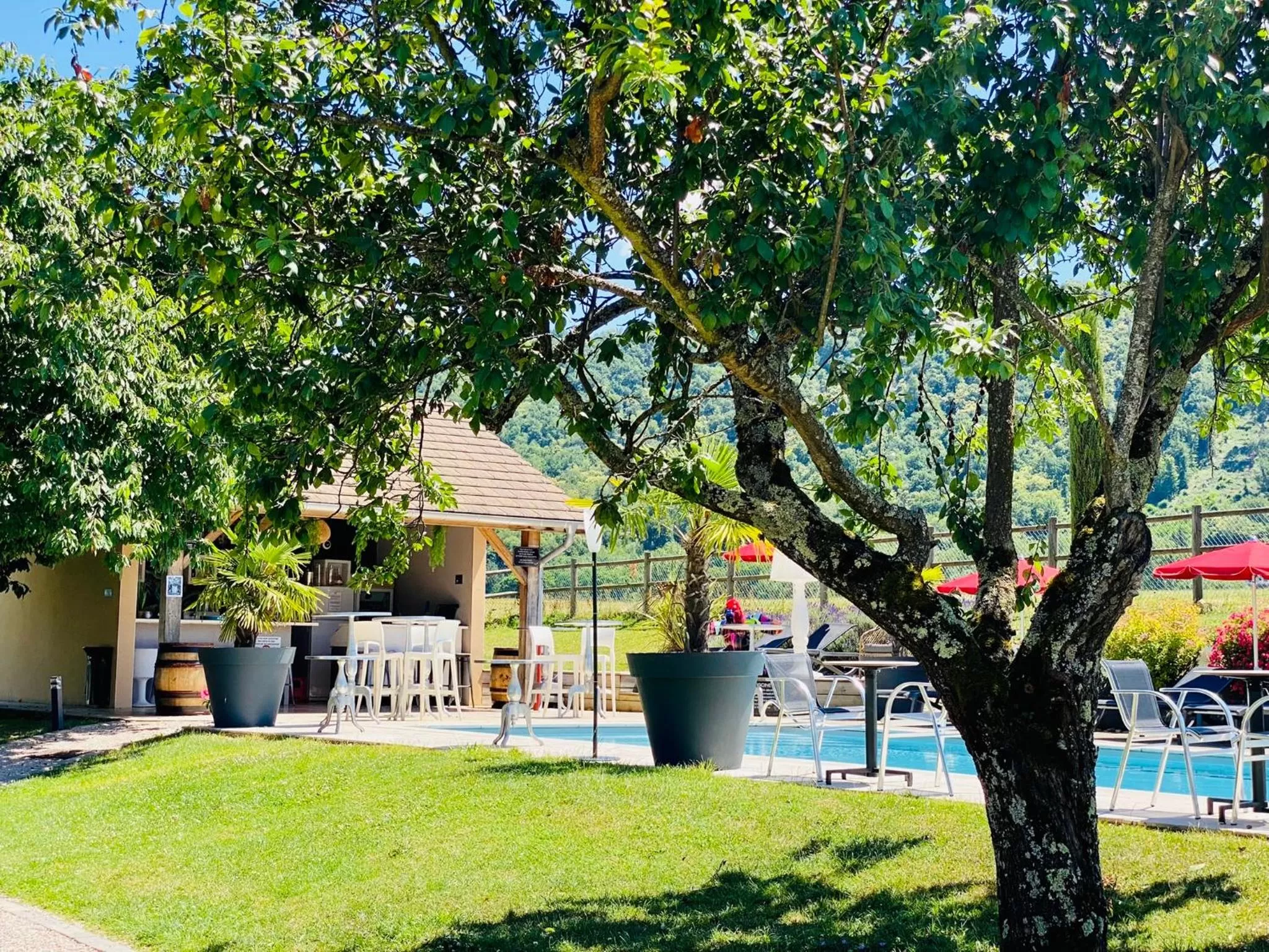 Garden view in Domaine de Suzel