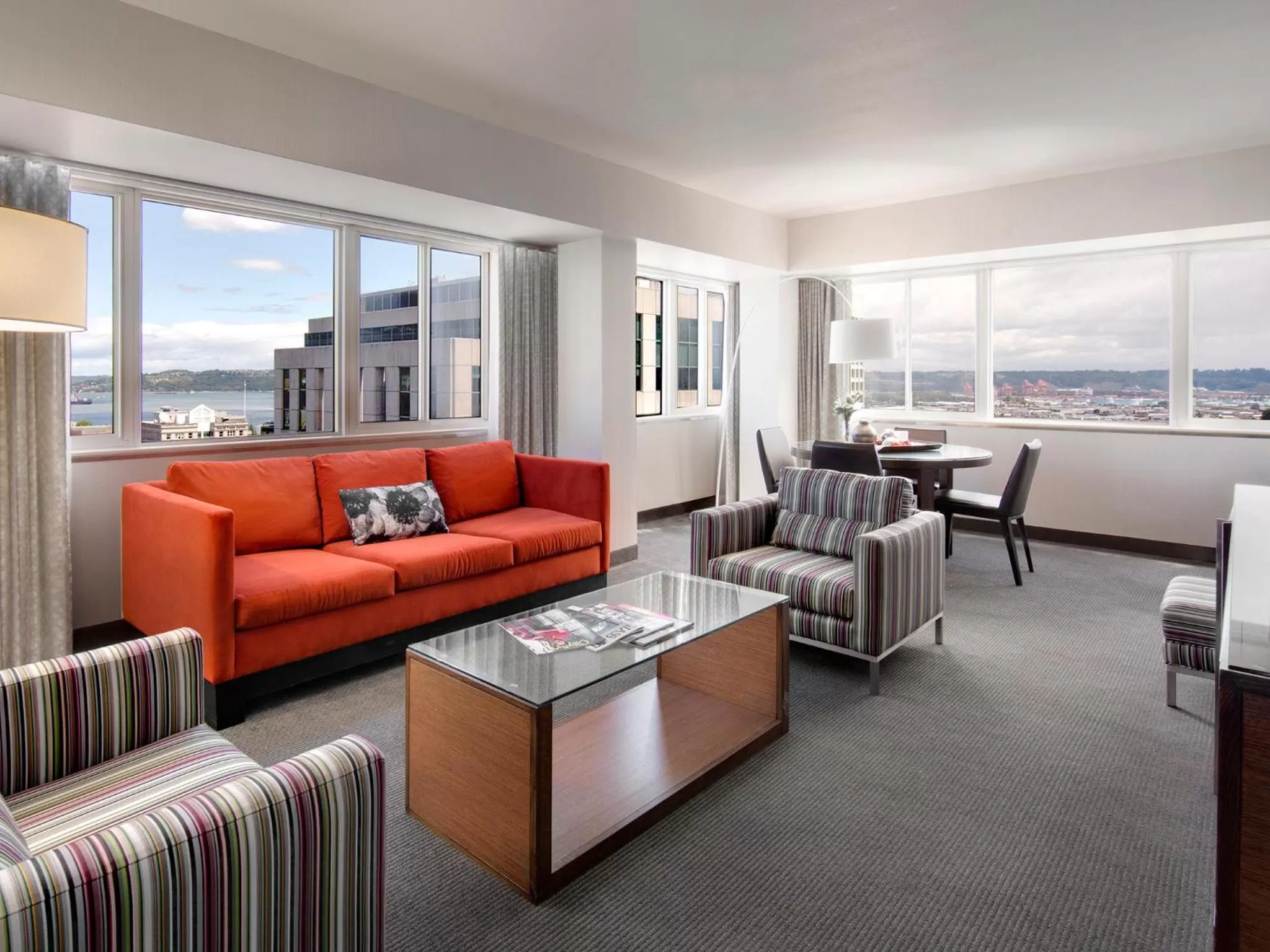 Seating area in Hotel Murano