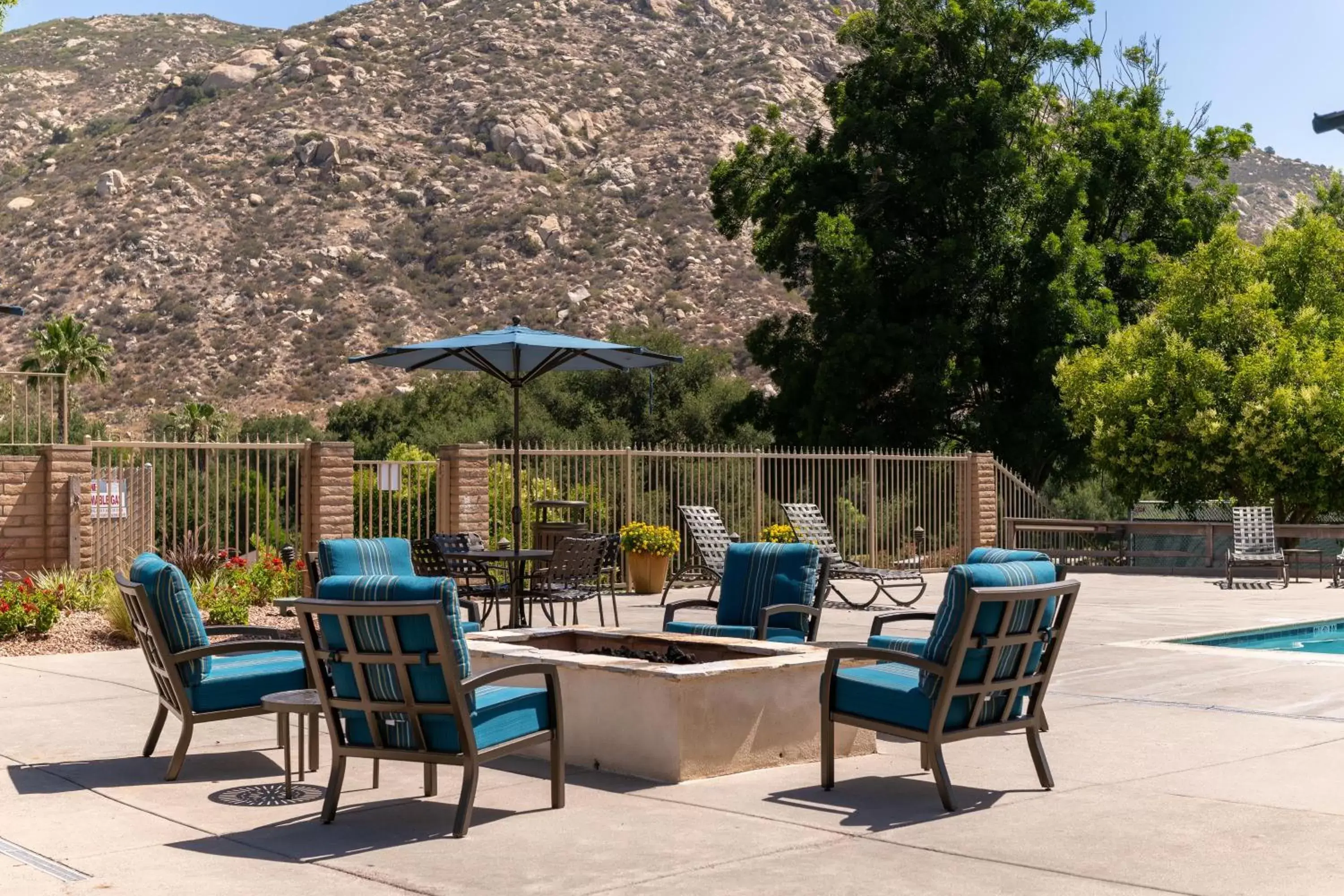 Pool view in San Diego Country Estates