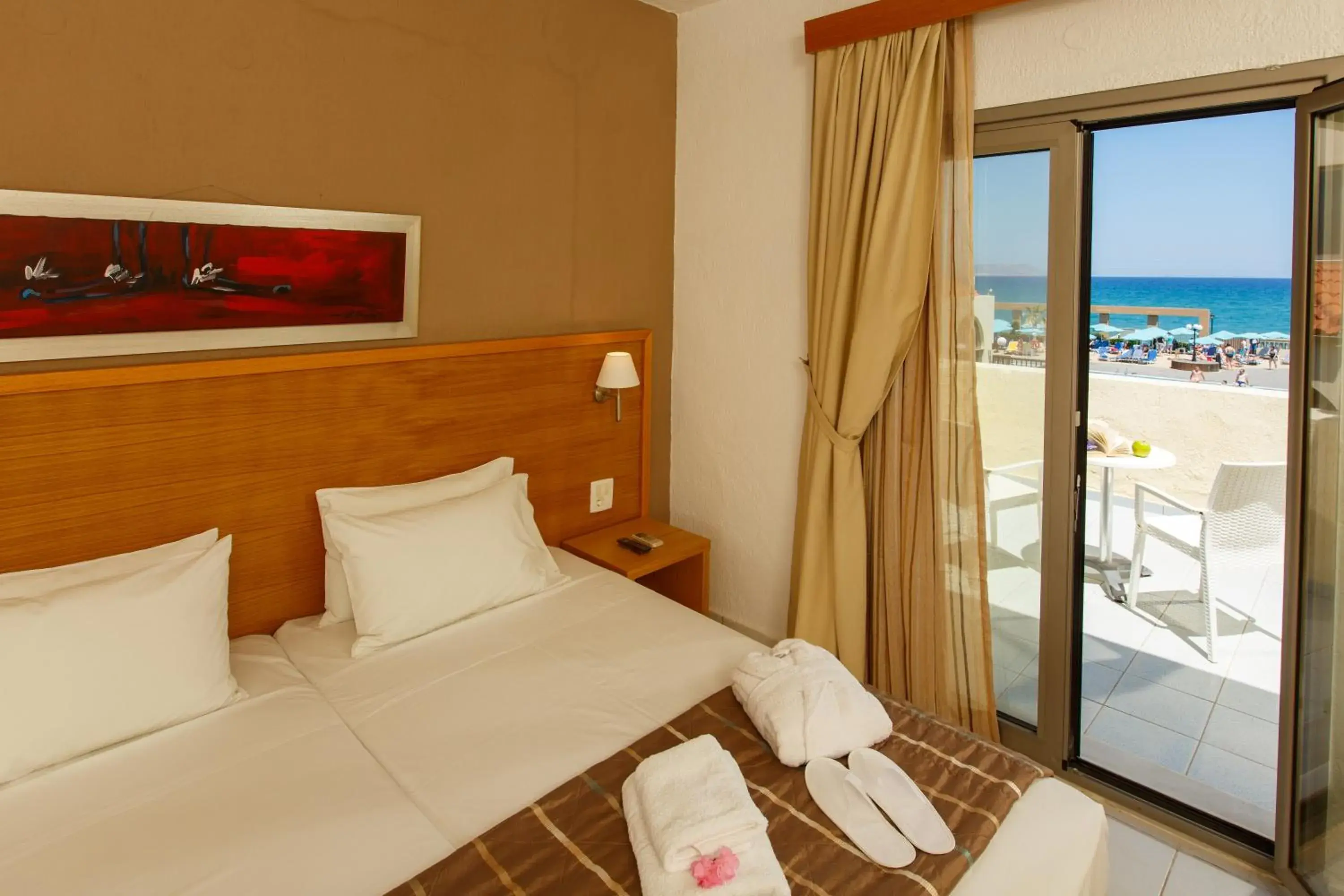 Bed in Europa Beach Hotel