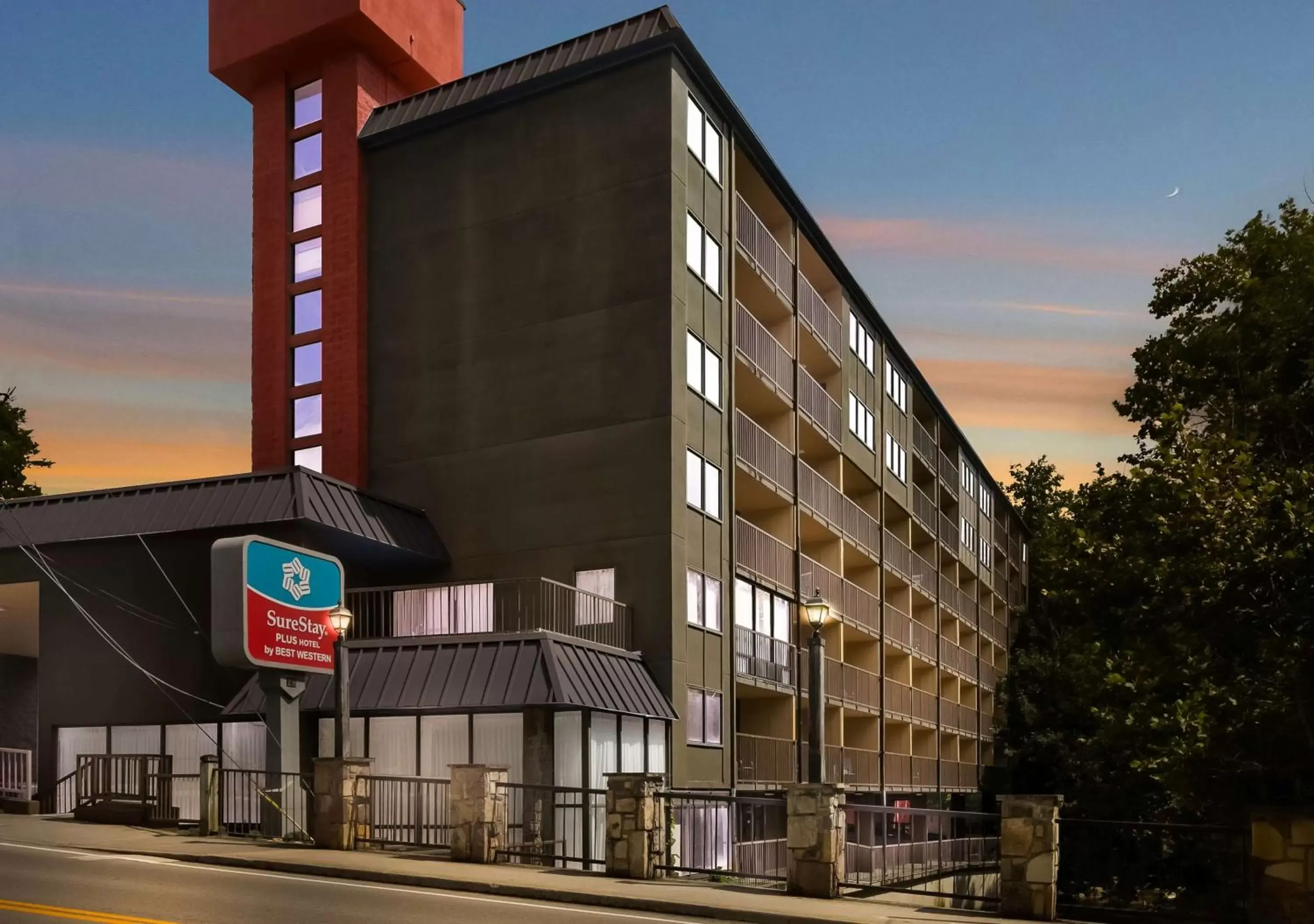 Property Building in SureStay Plus Hotel by Best Western Gatlinburg