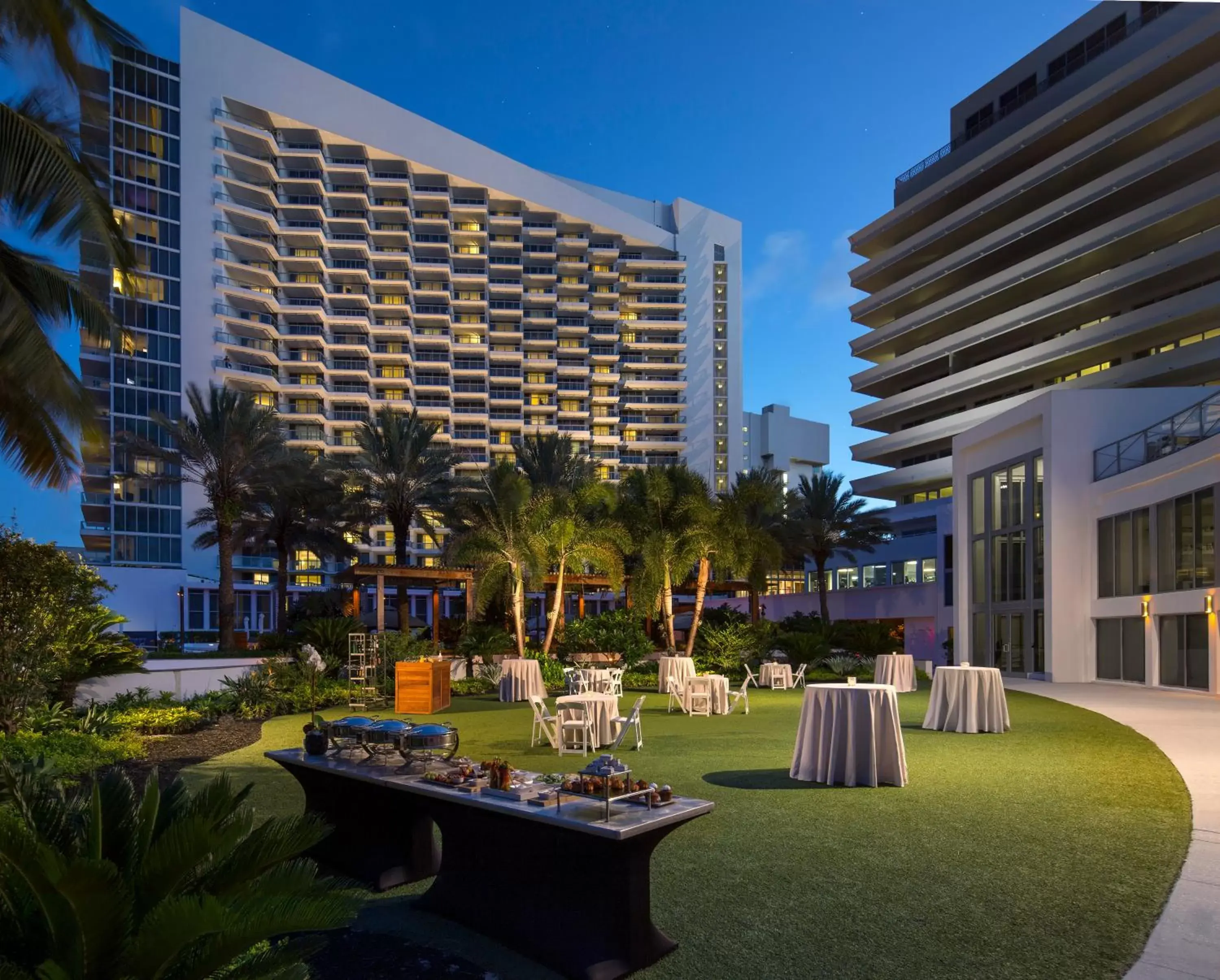 Property building in Nobu Hotel Miami Beach