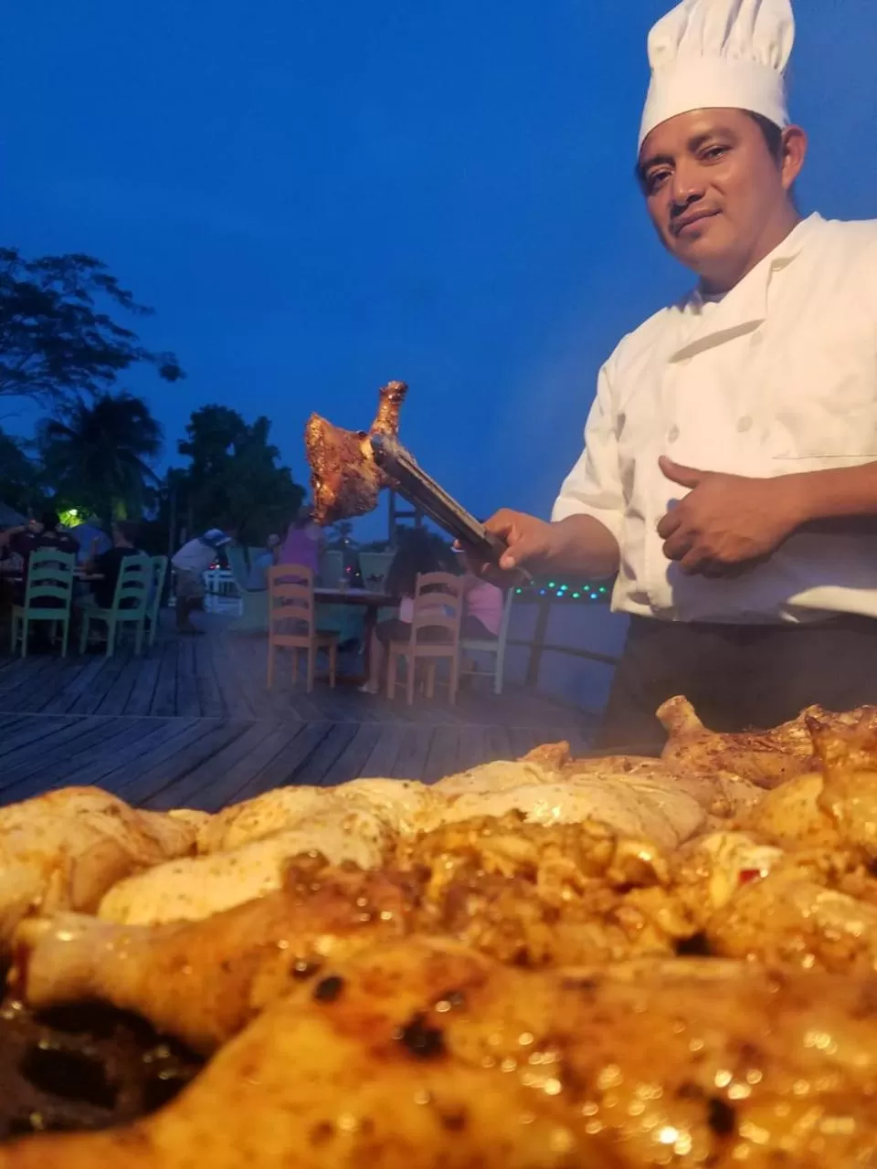 BBQ facilities in Lamanai Hotel & Marina