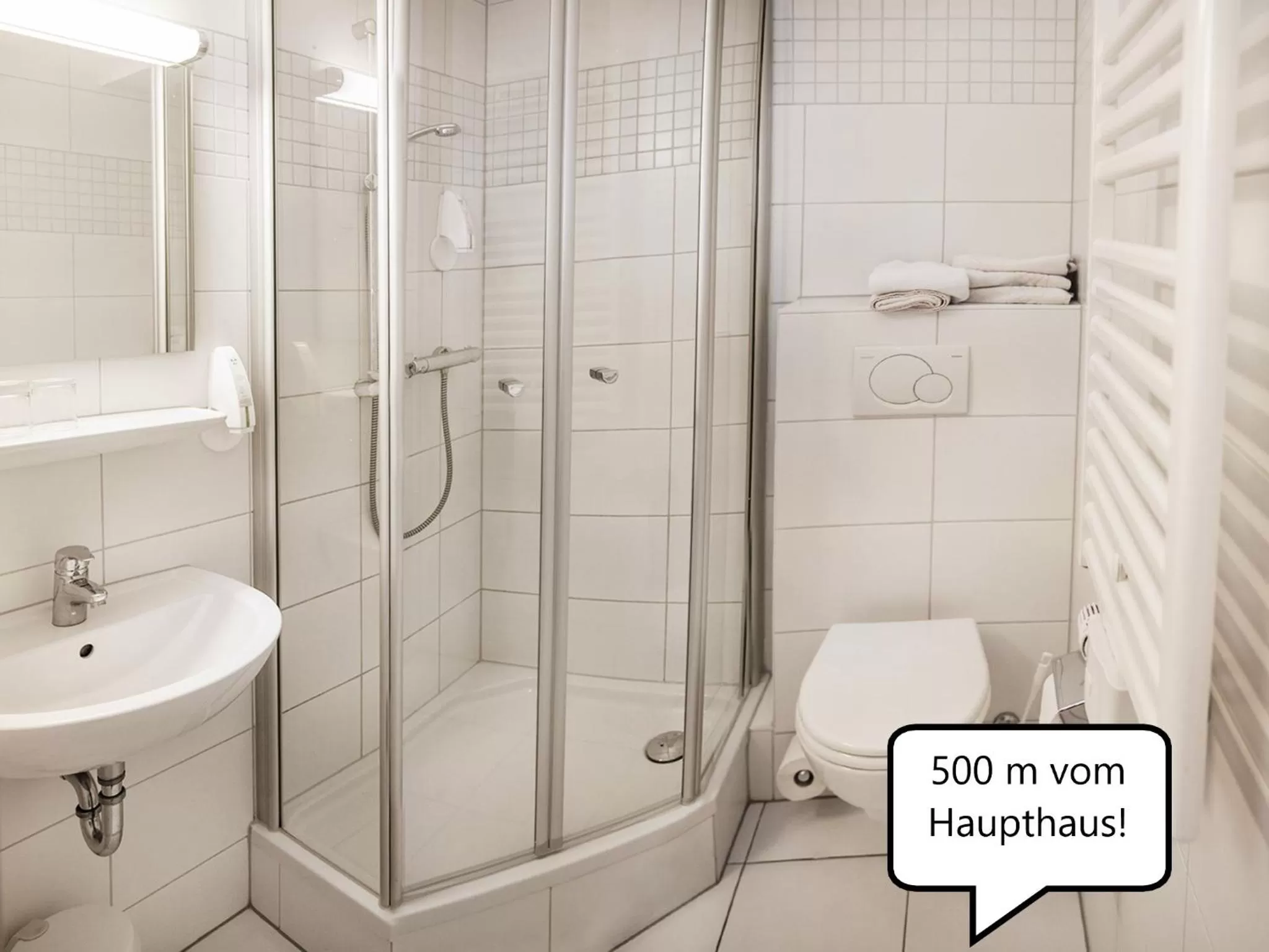 Bathroom in Gasthof Scharfe Kurve