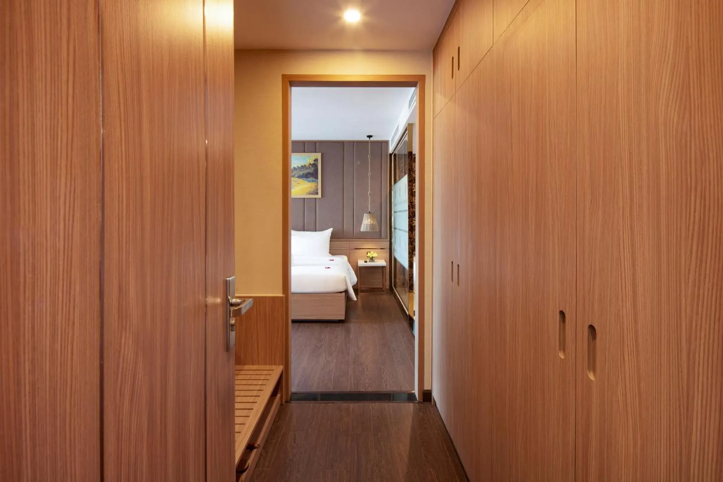 Bedroom, Bathroom in Virgo Hotel