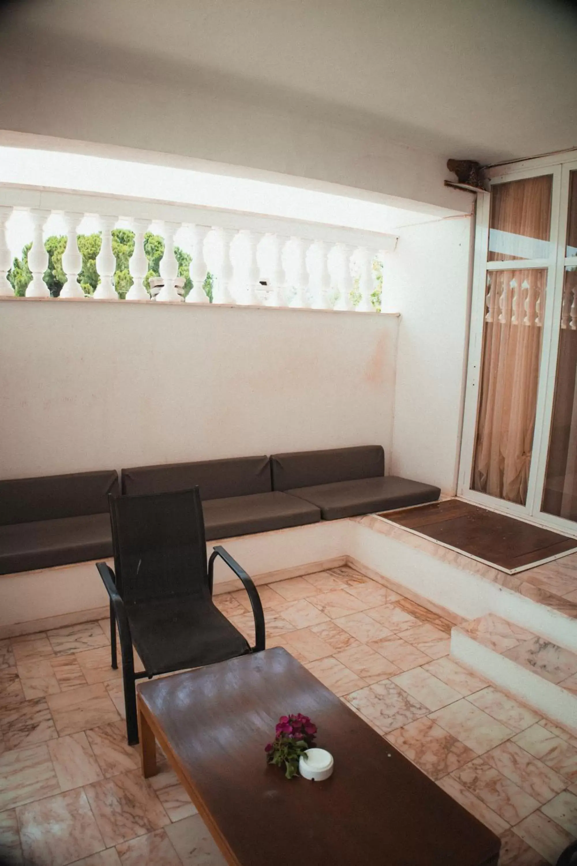 Balcony/Terrace, Seating Area in Villa Olympia