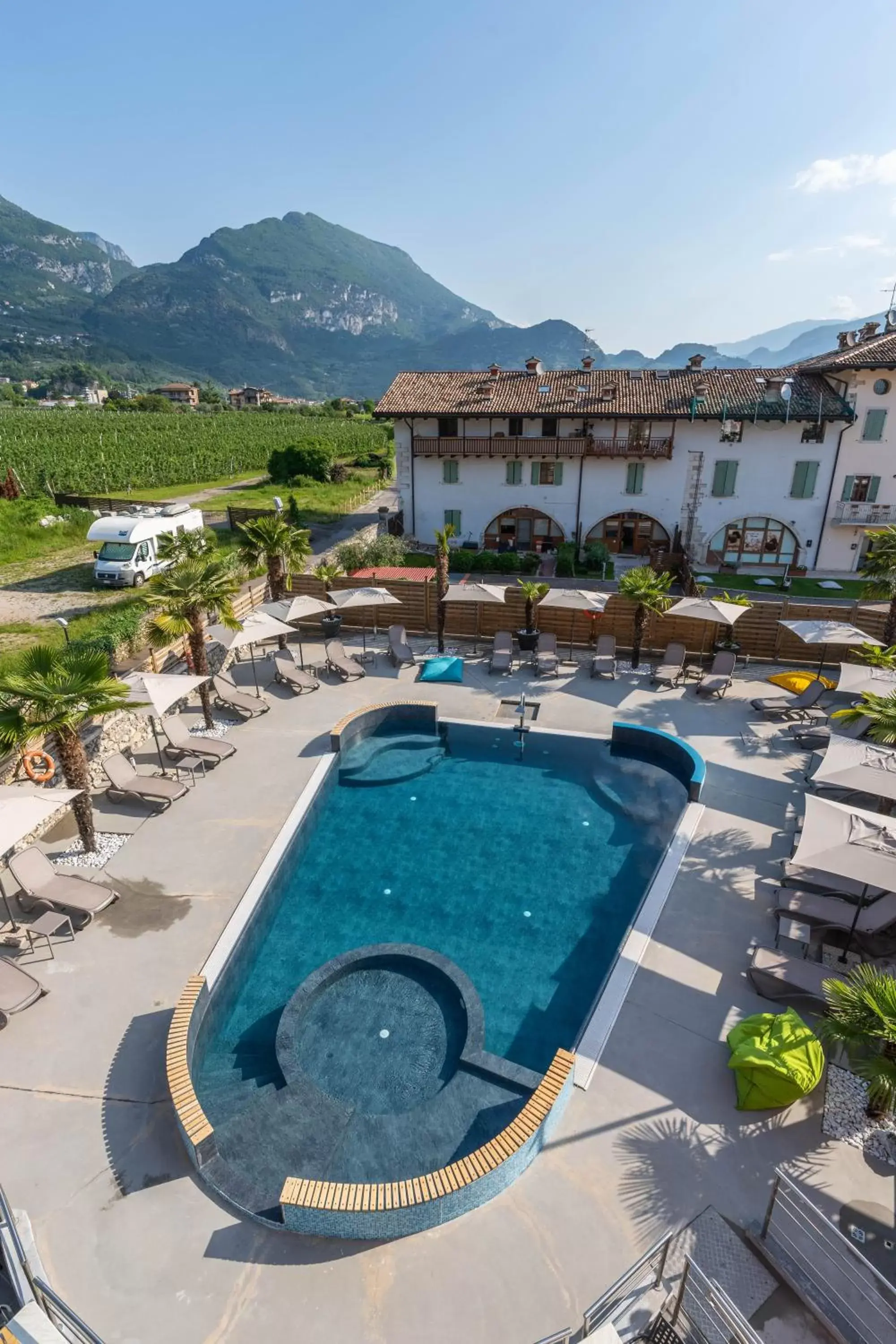 Pool View in Hotel Rudy