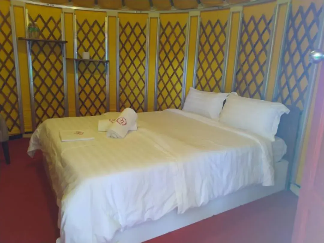 Bed in Rick Resort Teluk Intan