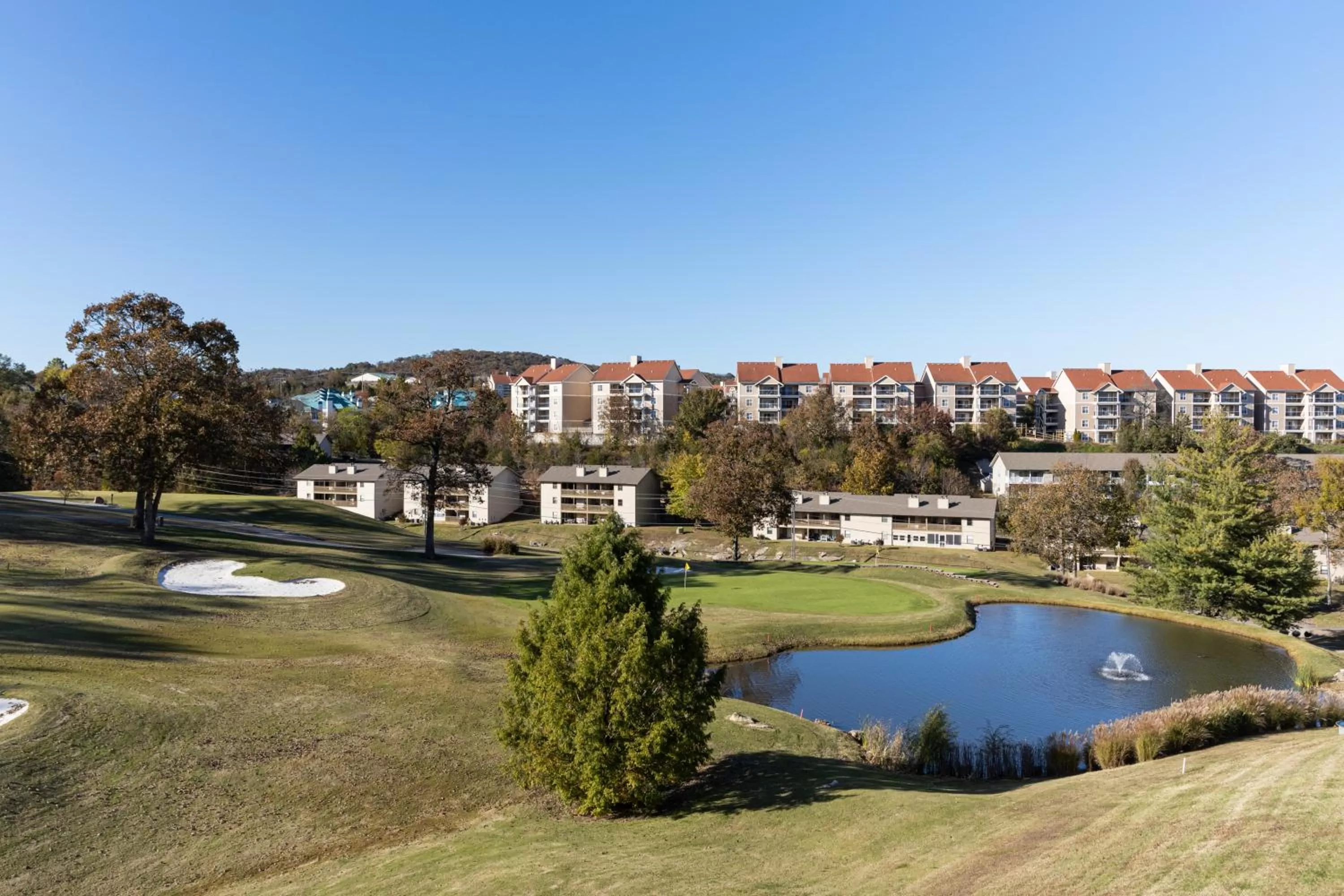 Bird's eye view in Pointe Royale Golf Resort