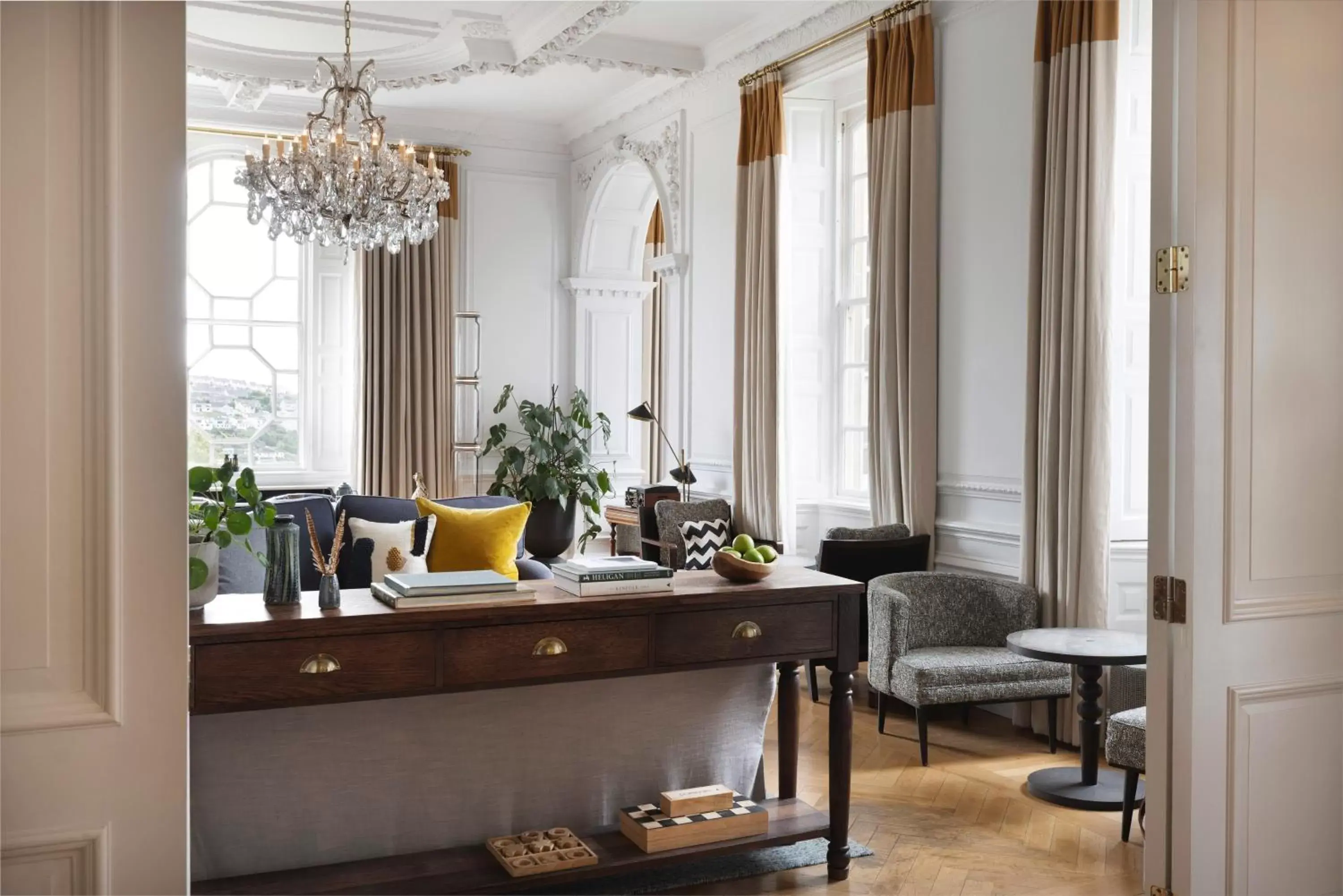 Lounge or bar in Fowey Hall Hotel Lounge or bar in Fowey Hall Hotel