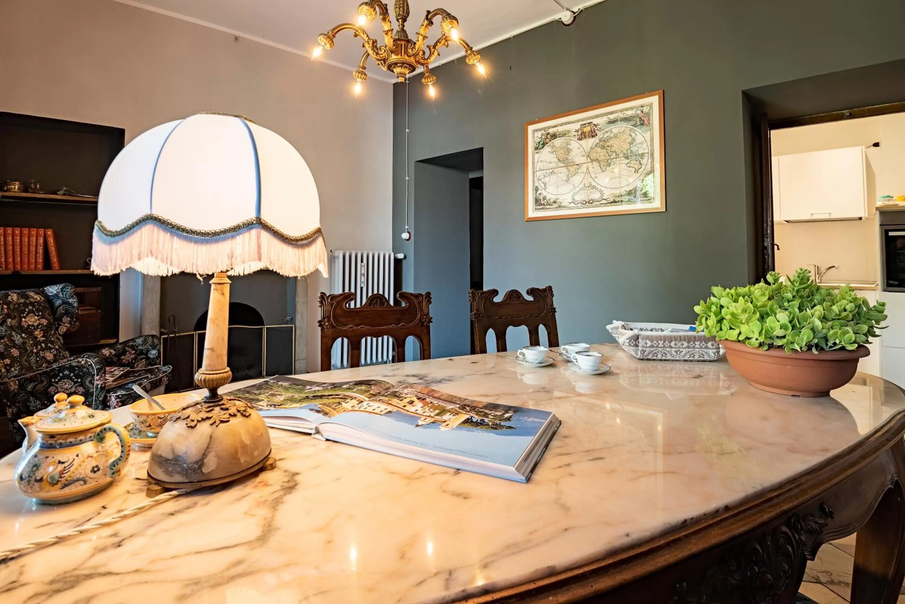 Lobby or reception in B&B Villa Rosalinda