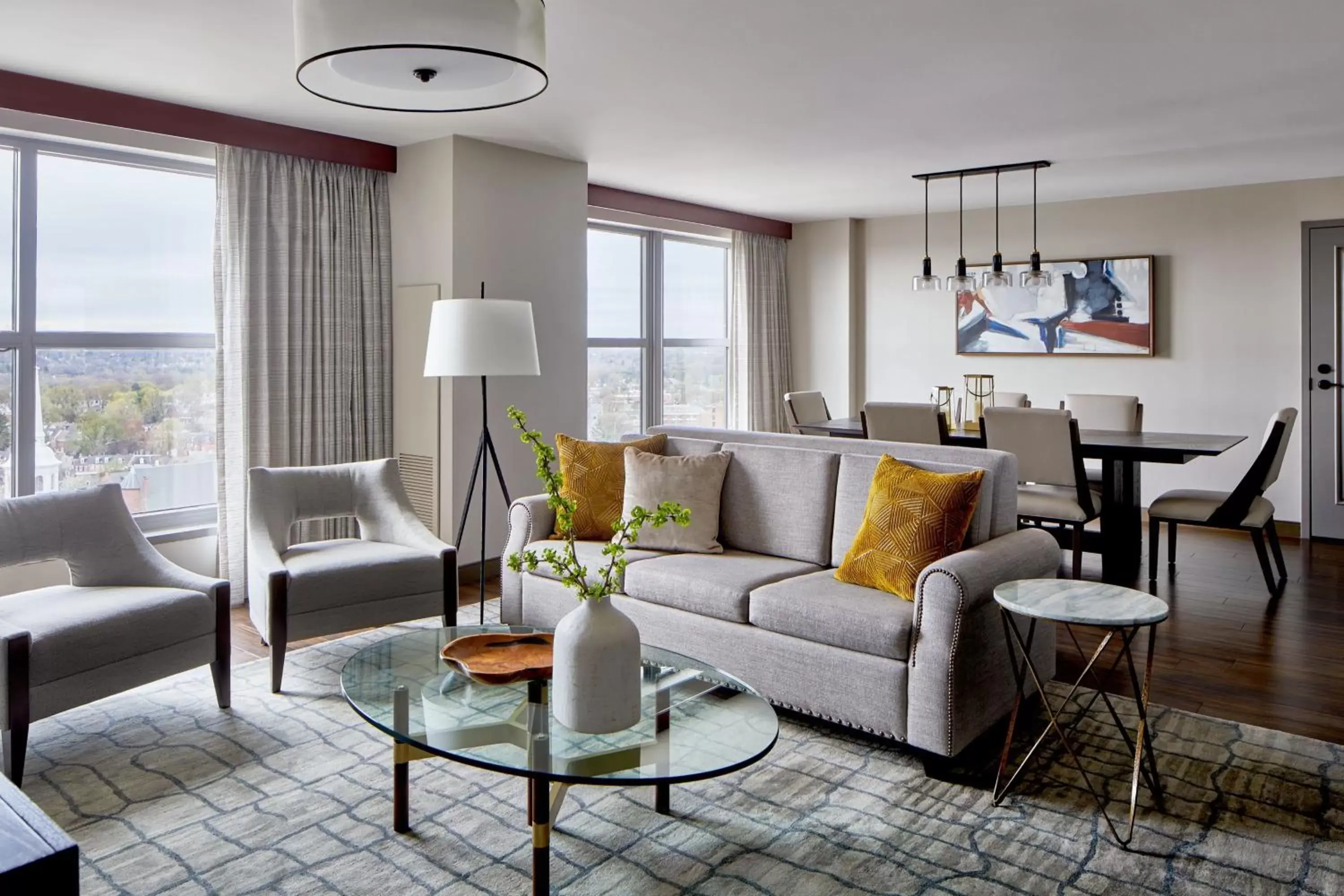 Photo of the whole room, Seating Area in Lancaster Marriott at Penn Square