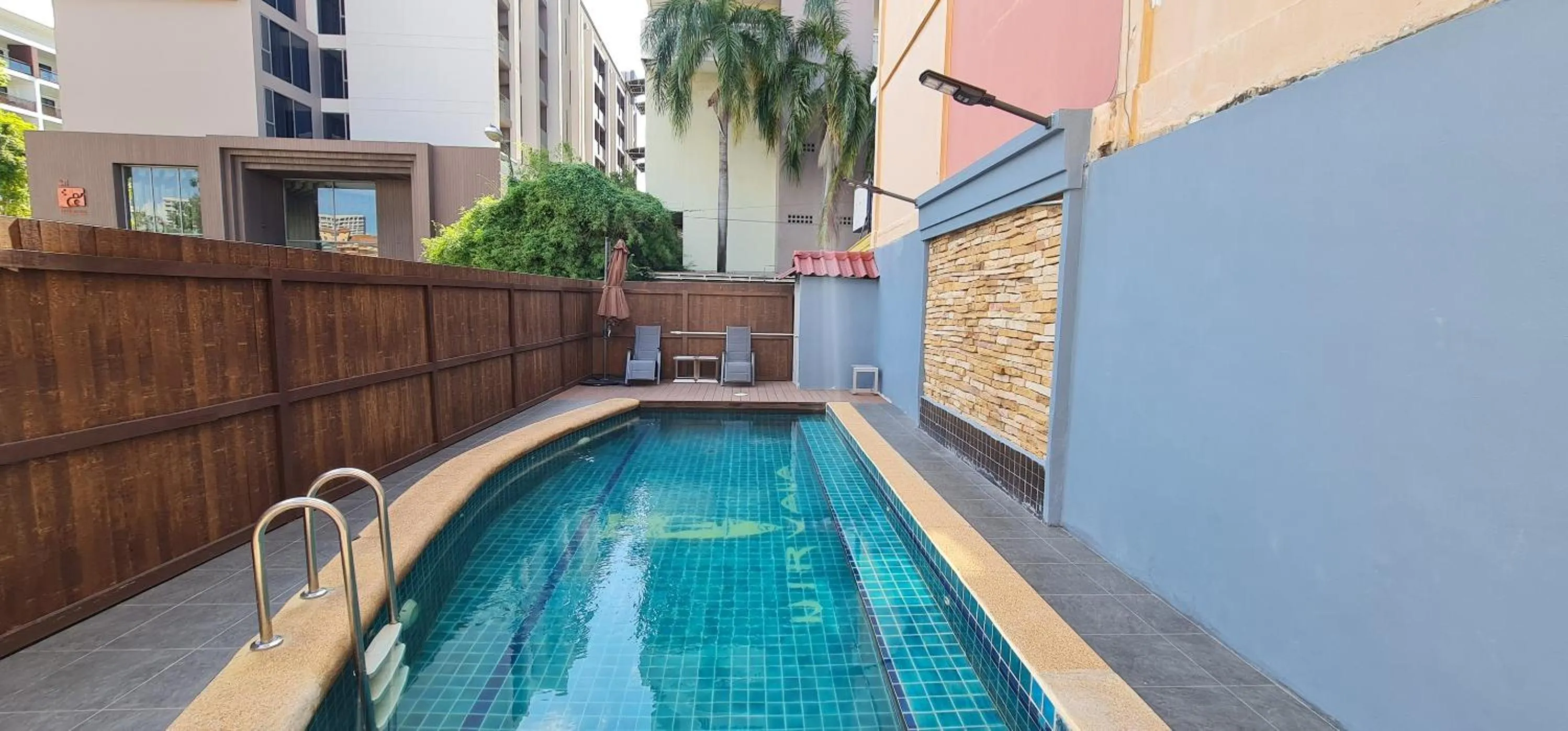 Swimming pool in Nirvana Boutique Suites