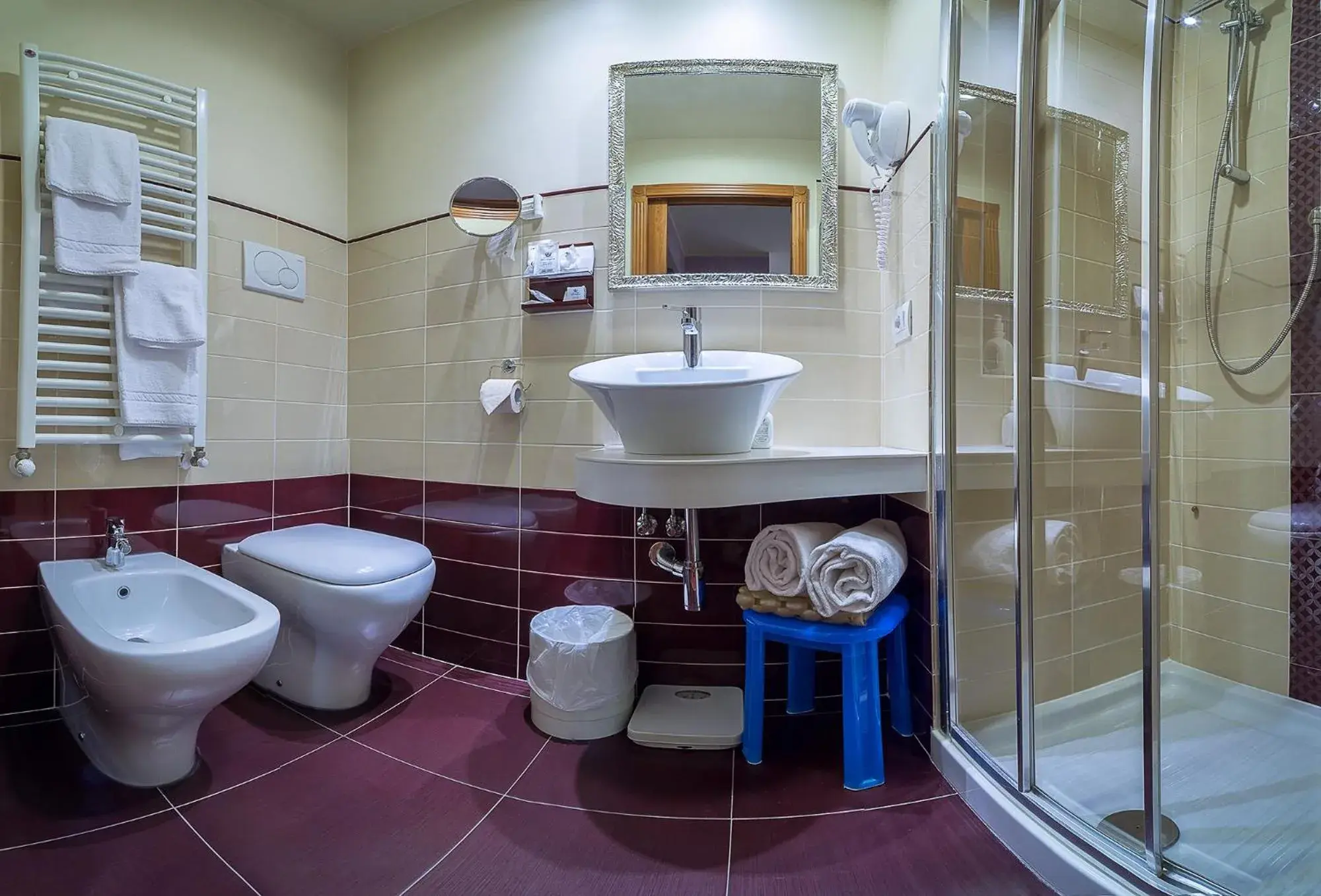 Shower, Bathroom in Hotel Maggiore