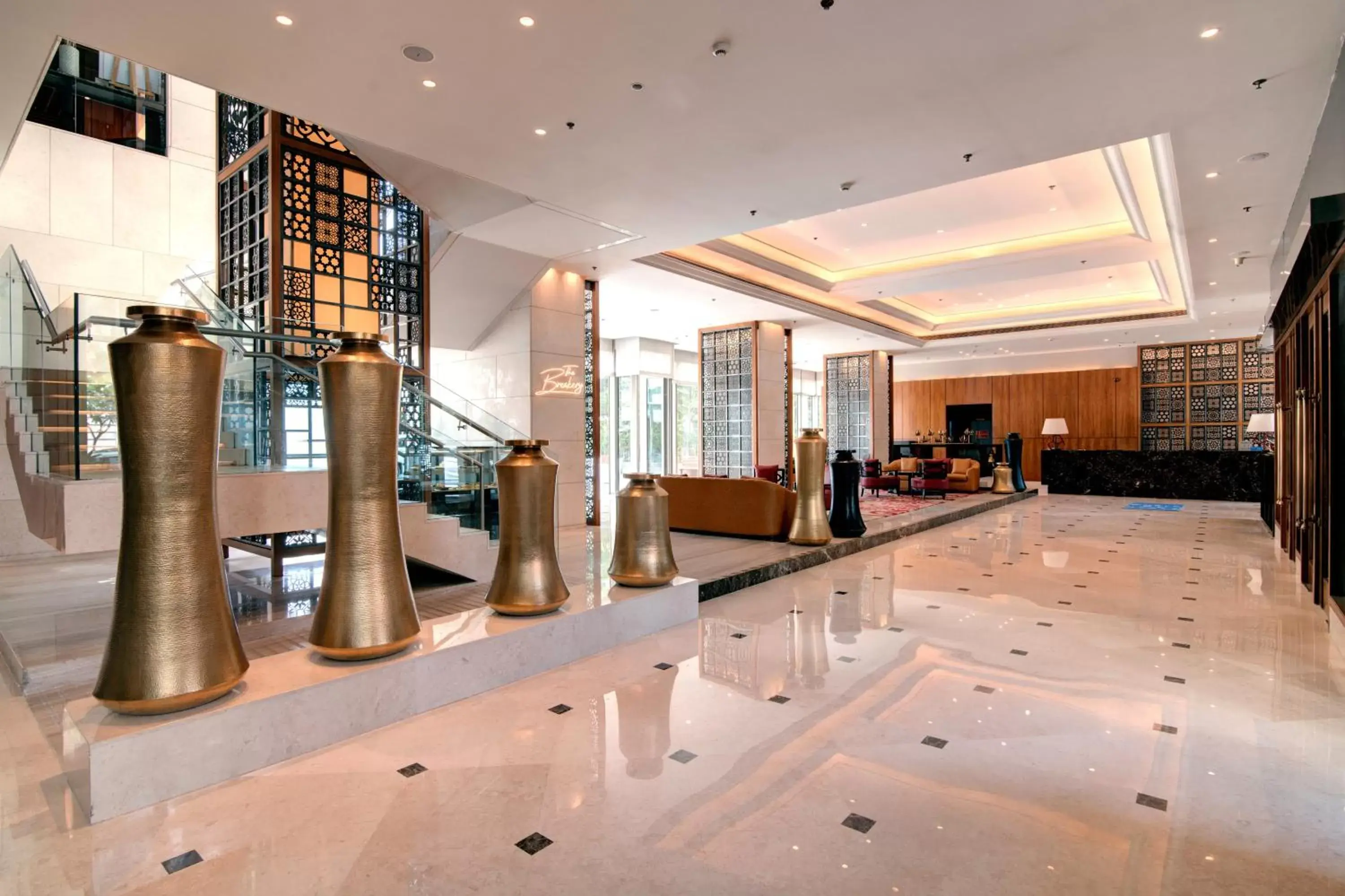 Lobby or reception in Hyatt Ahmedabad Lobby or reception in Hyatt Ahmedabad